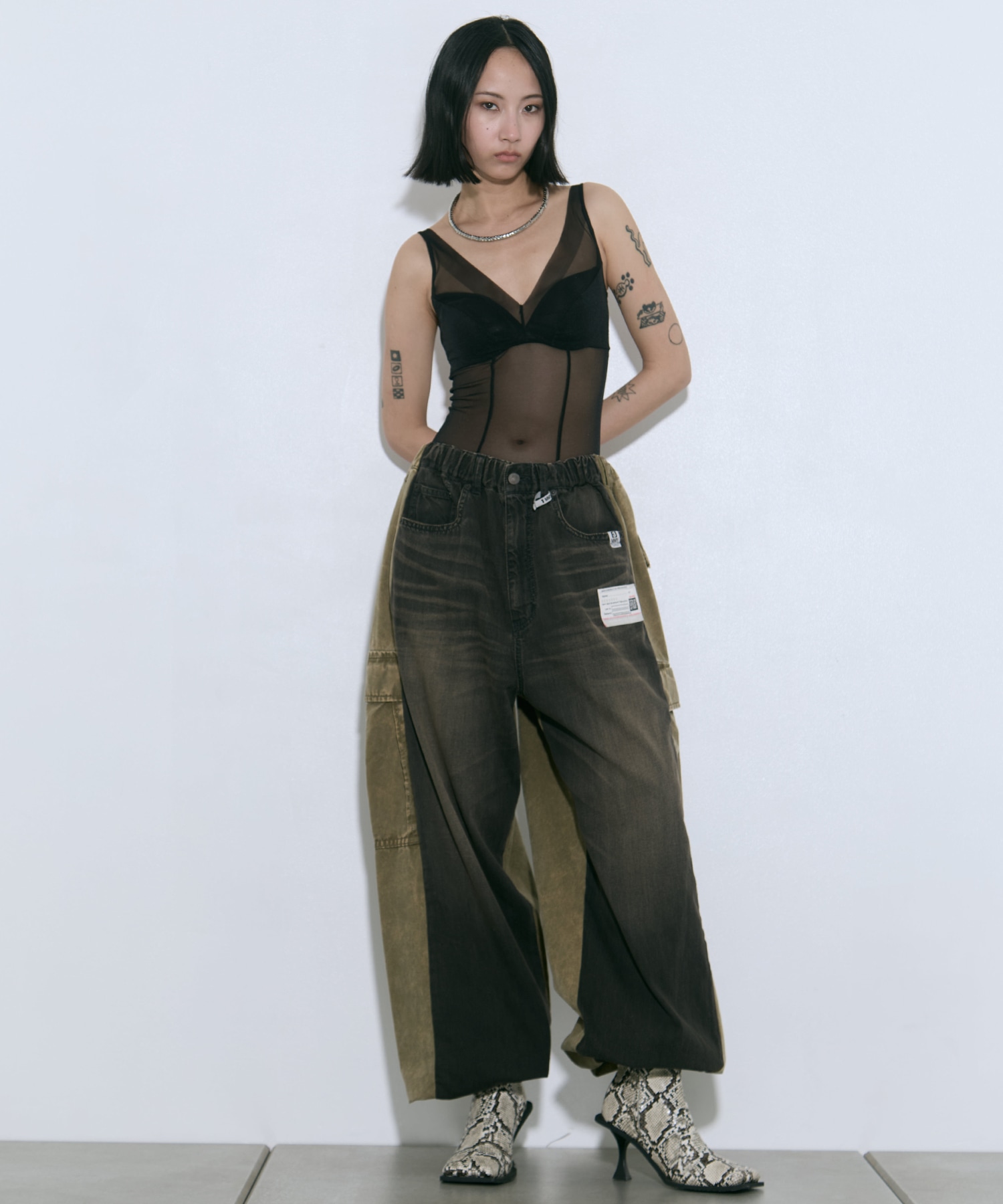 COMBINED DENIM×CARGO PANTS Maison MIHARA YASUHIRO