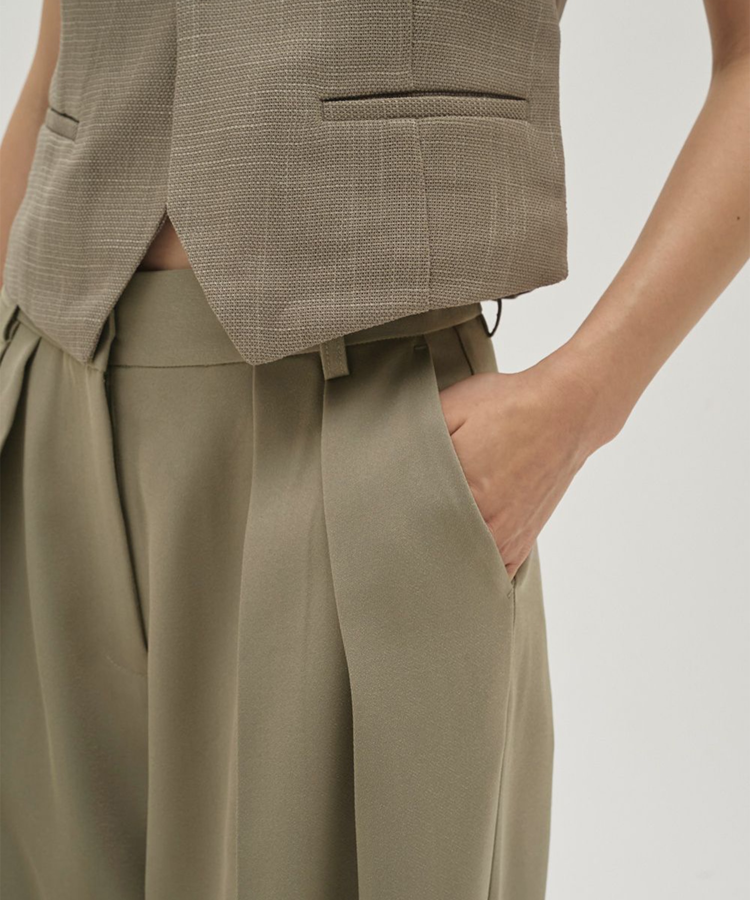 Tuck Wide Trousers TODAYFUL