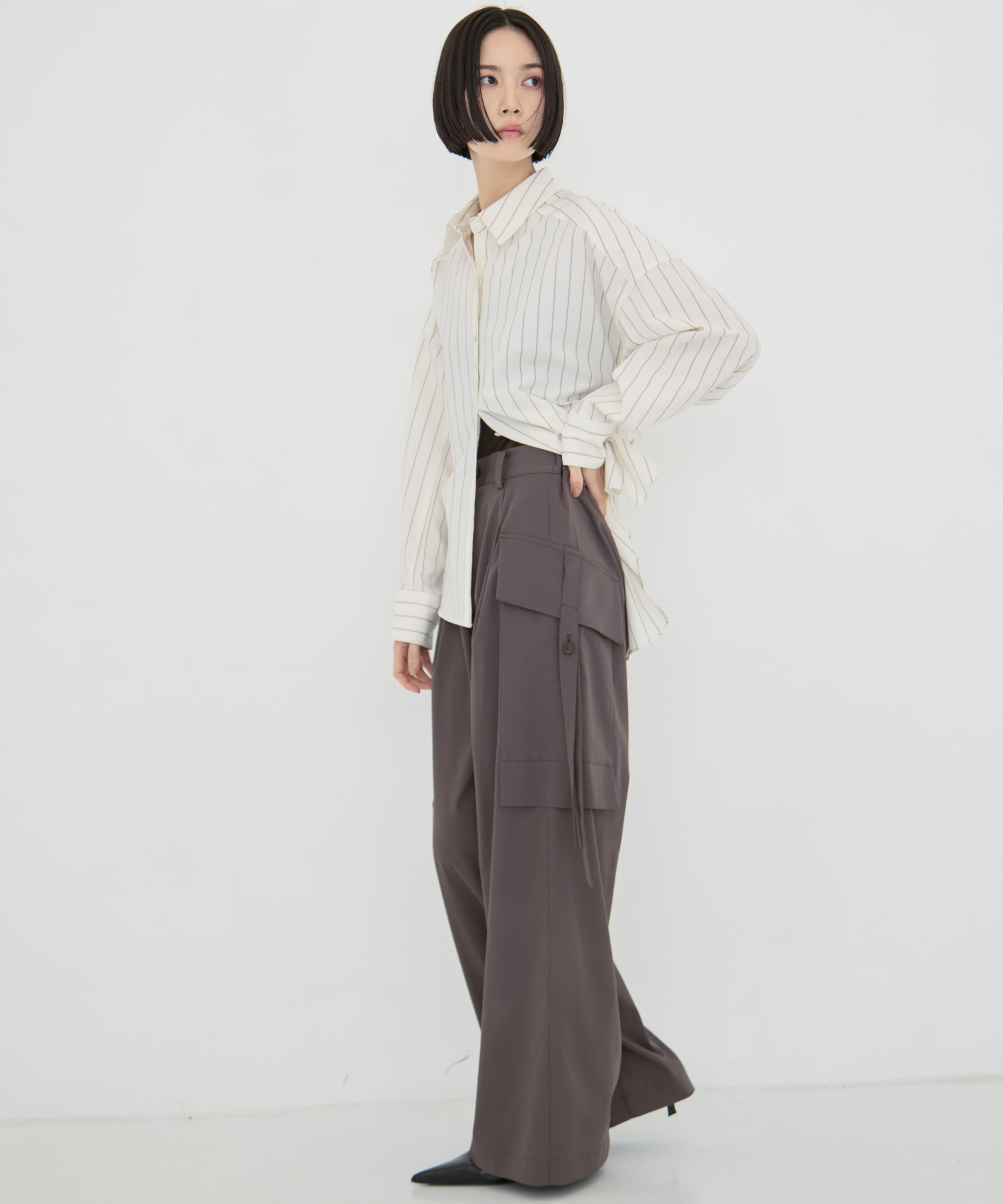 別注Wide-Leg Flap Pocket Pants UJOH