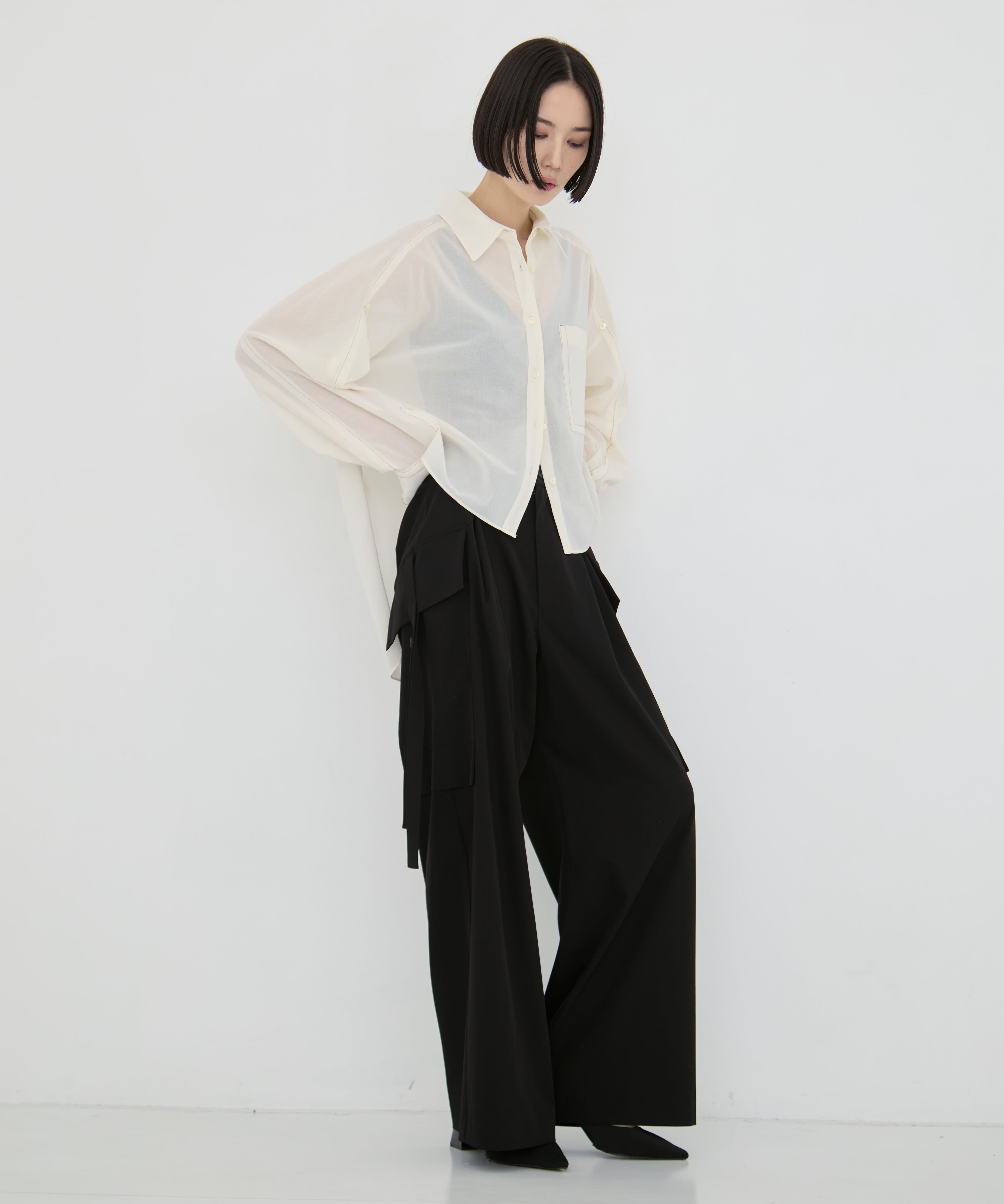 別注Wide-Leg Flap Pocket Pants UJOH
