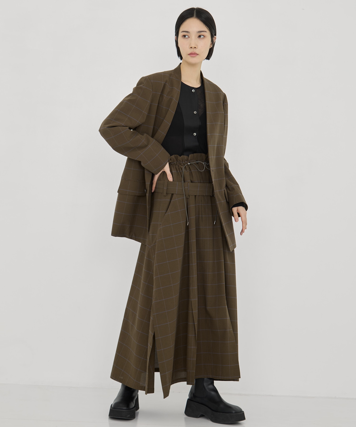 別注 Draw Code Belt Skirt UJOH