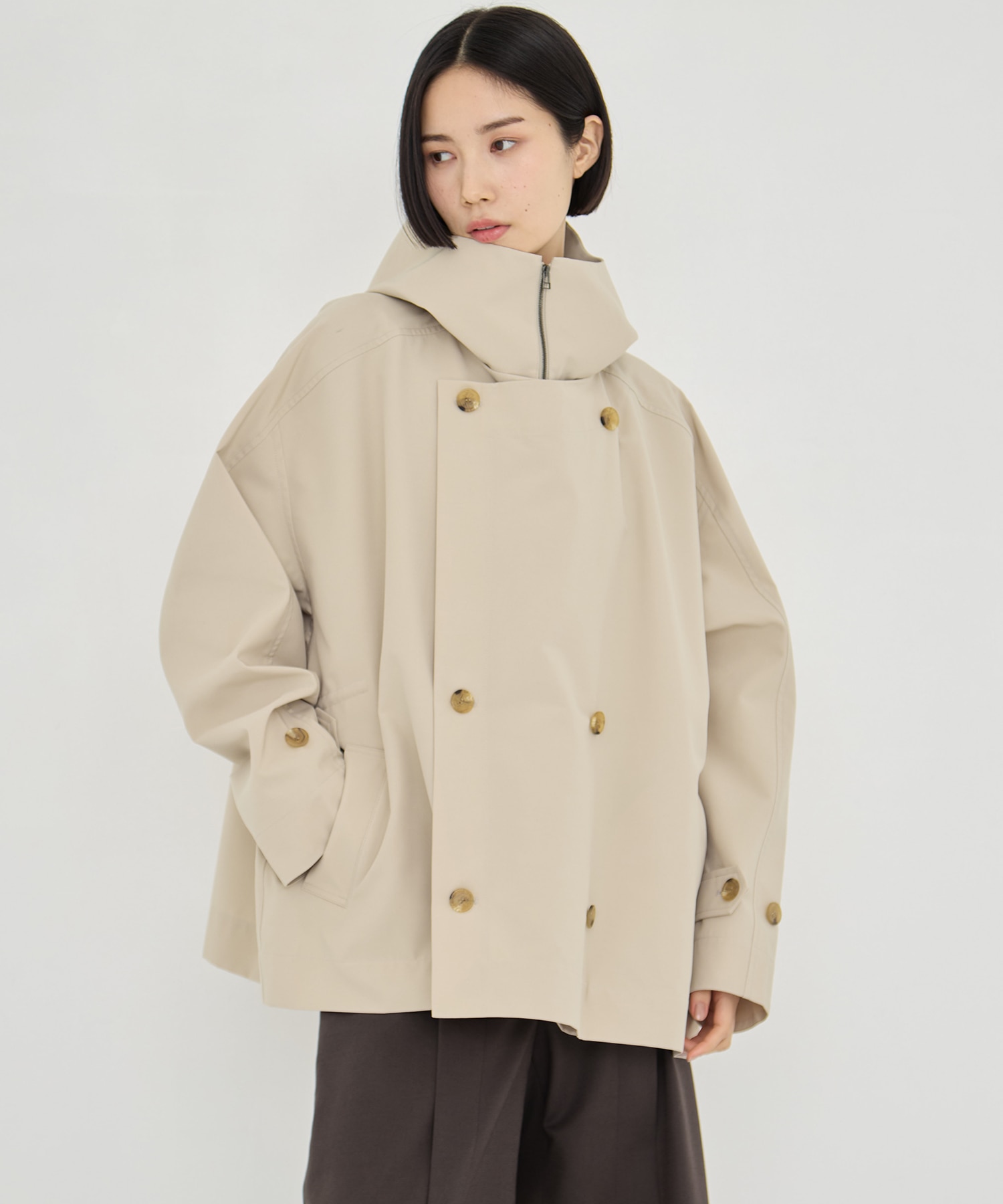 リサイクルナイロンタスランレイヤードブルゾン VACHEMENT