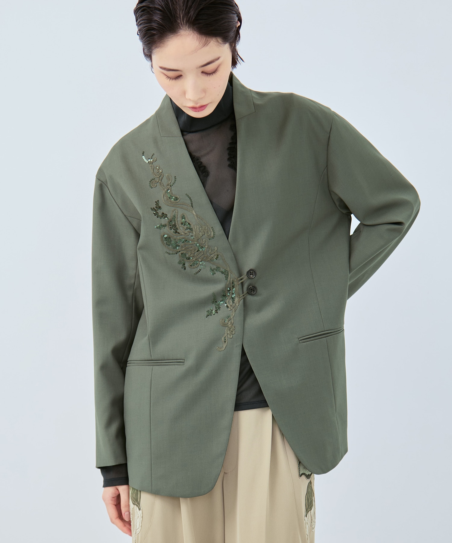Veil embroidered jacket MURRAL