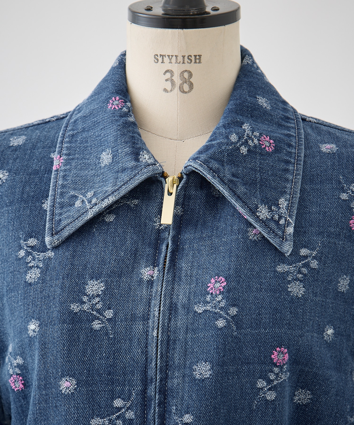 Floral Jacquard Denim Jacket Mame Kurogouchi