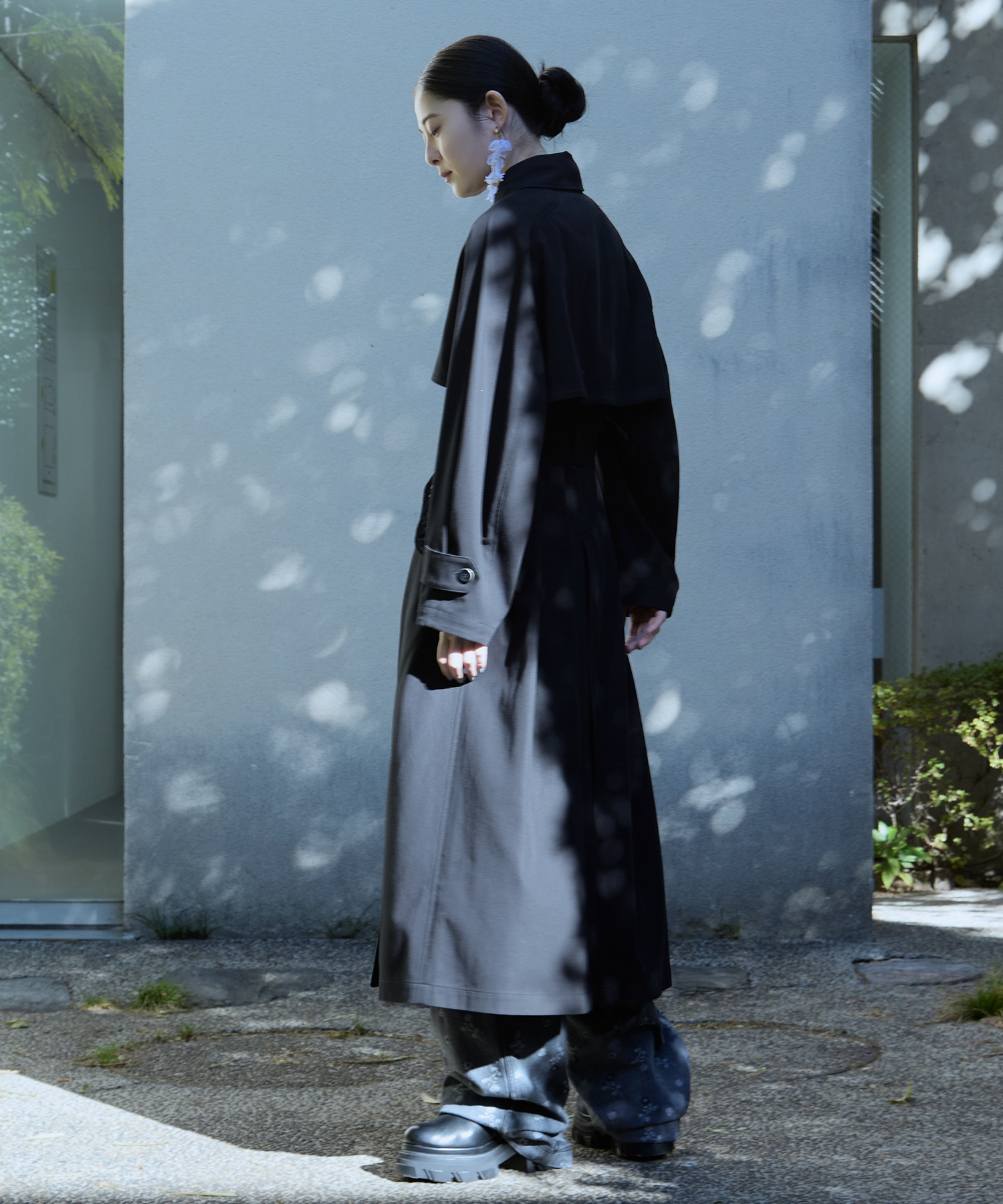 別注Cording Embroidery Detailed Trench Coat Mame Kurogouchi