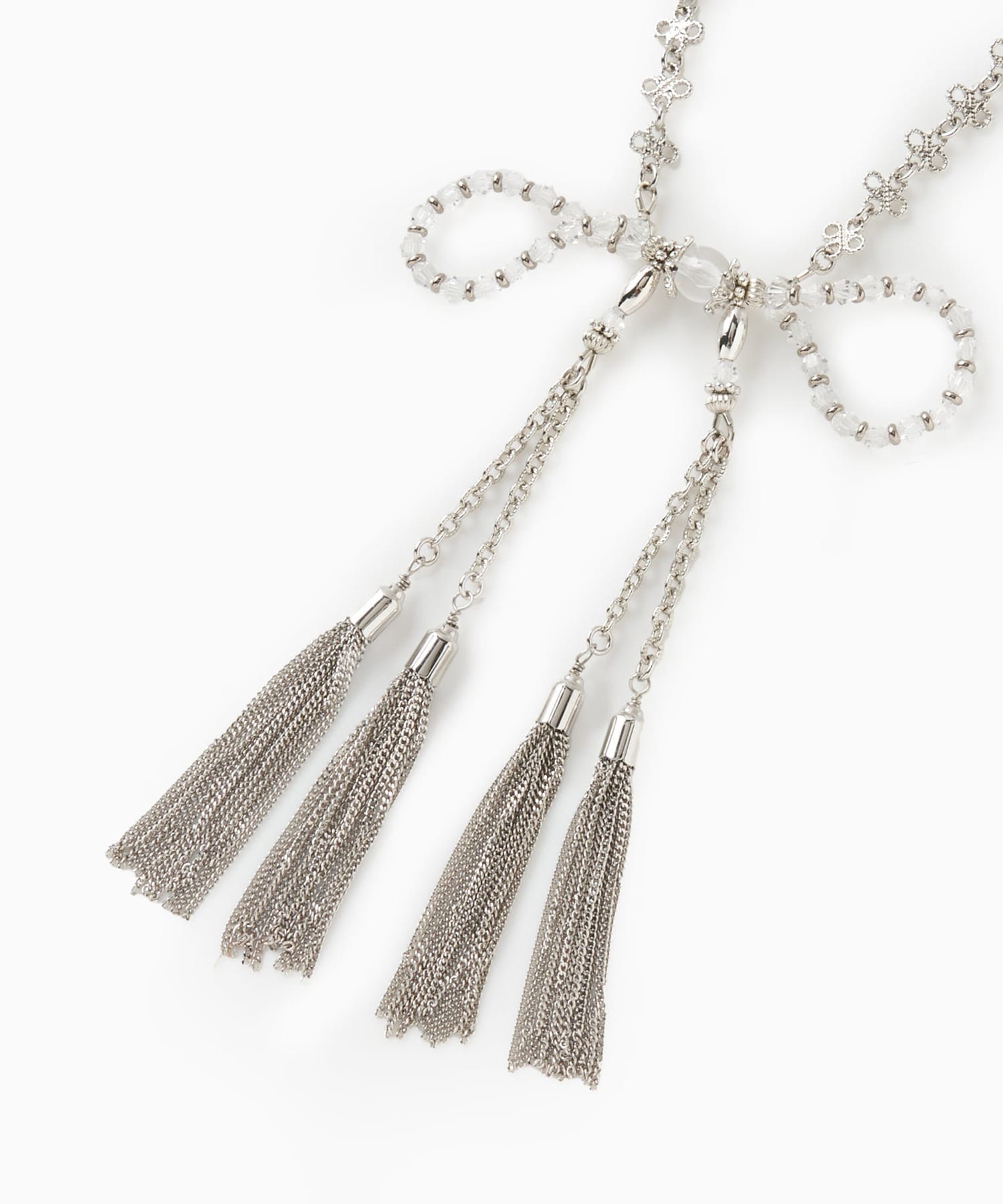 crystal ribbon chain necklace tanakadaisuke