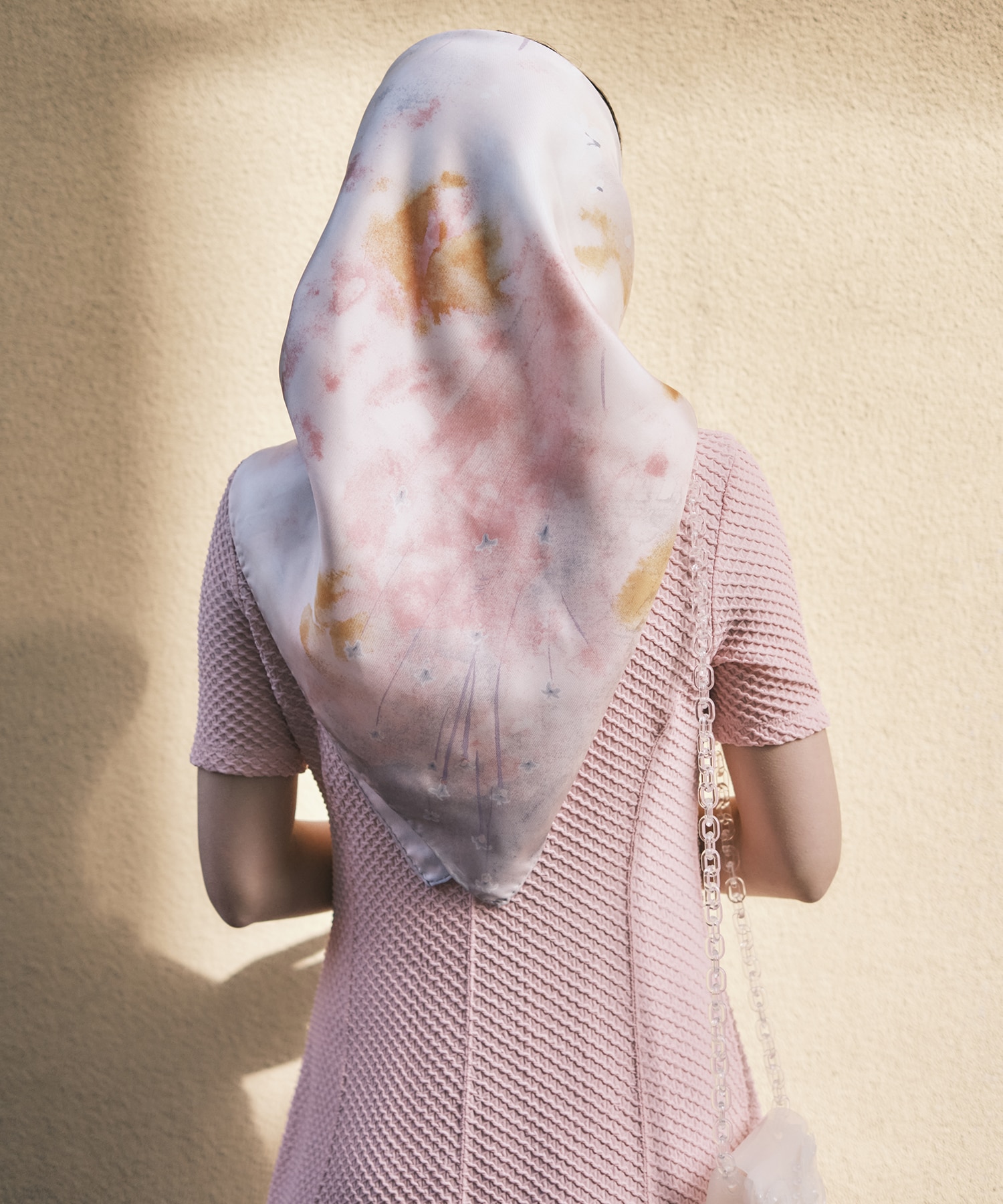 Hand Printed Silk Scarf Mame Kurogouchi