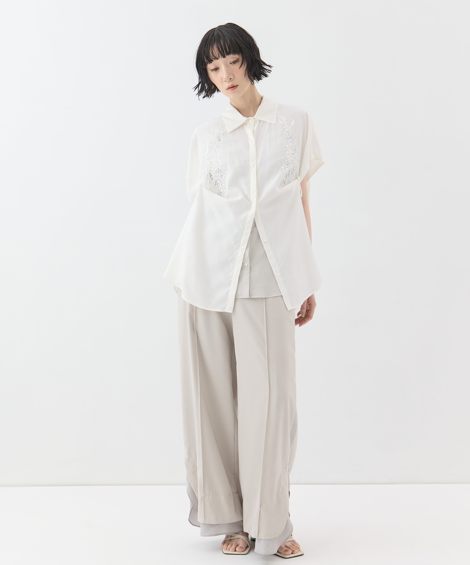 Veil embroidered shirt MURRAL
