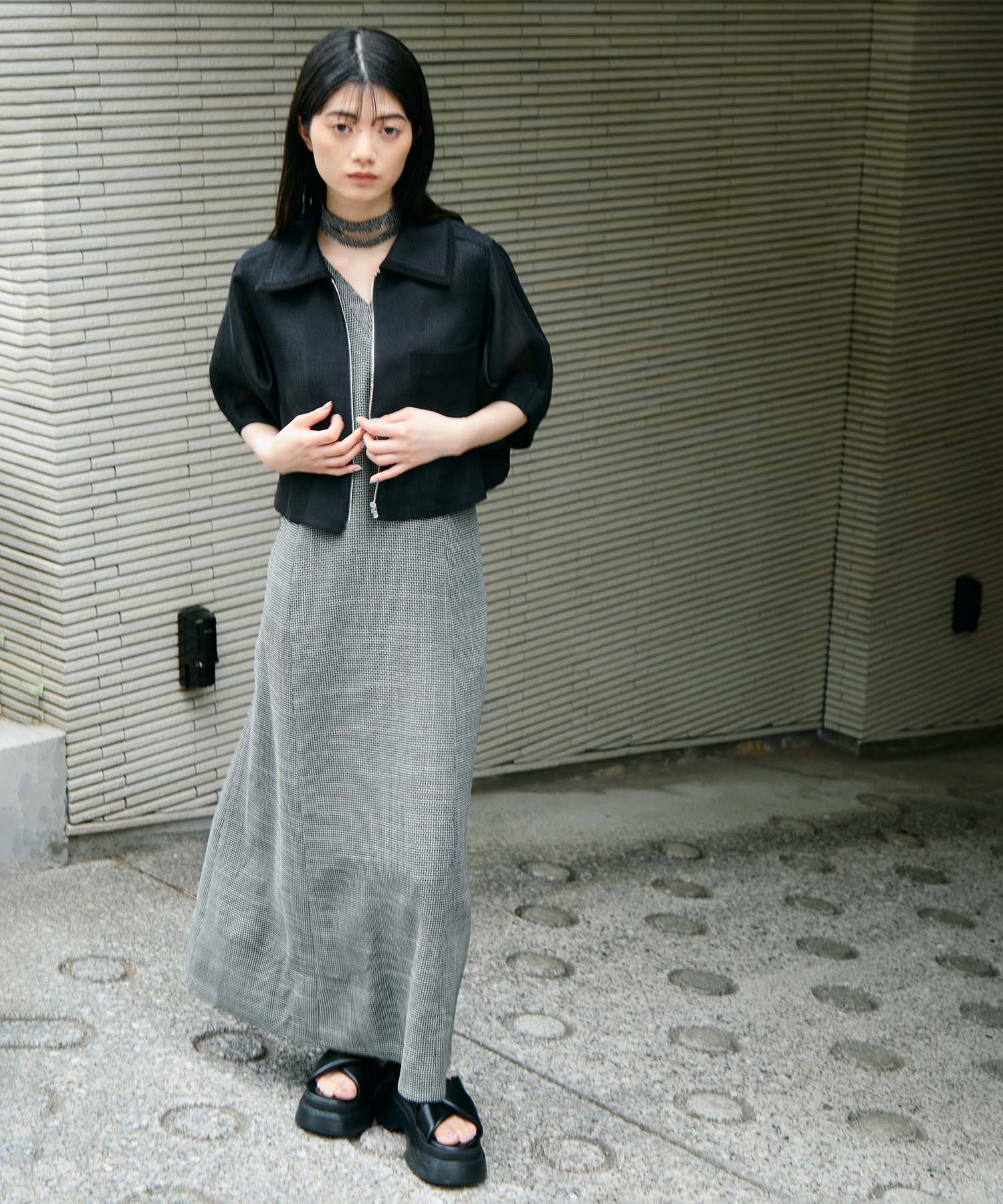 Washable Mesh Blouson 