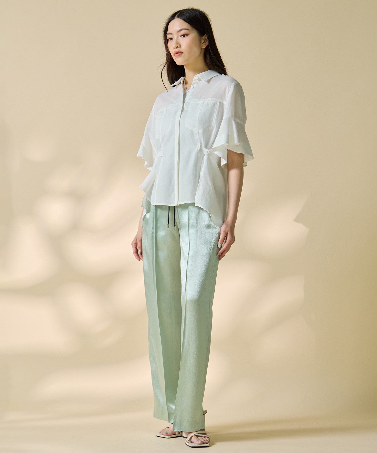 Hem Flare 2way Blouse STUDIOUS