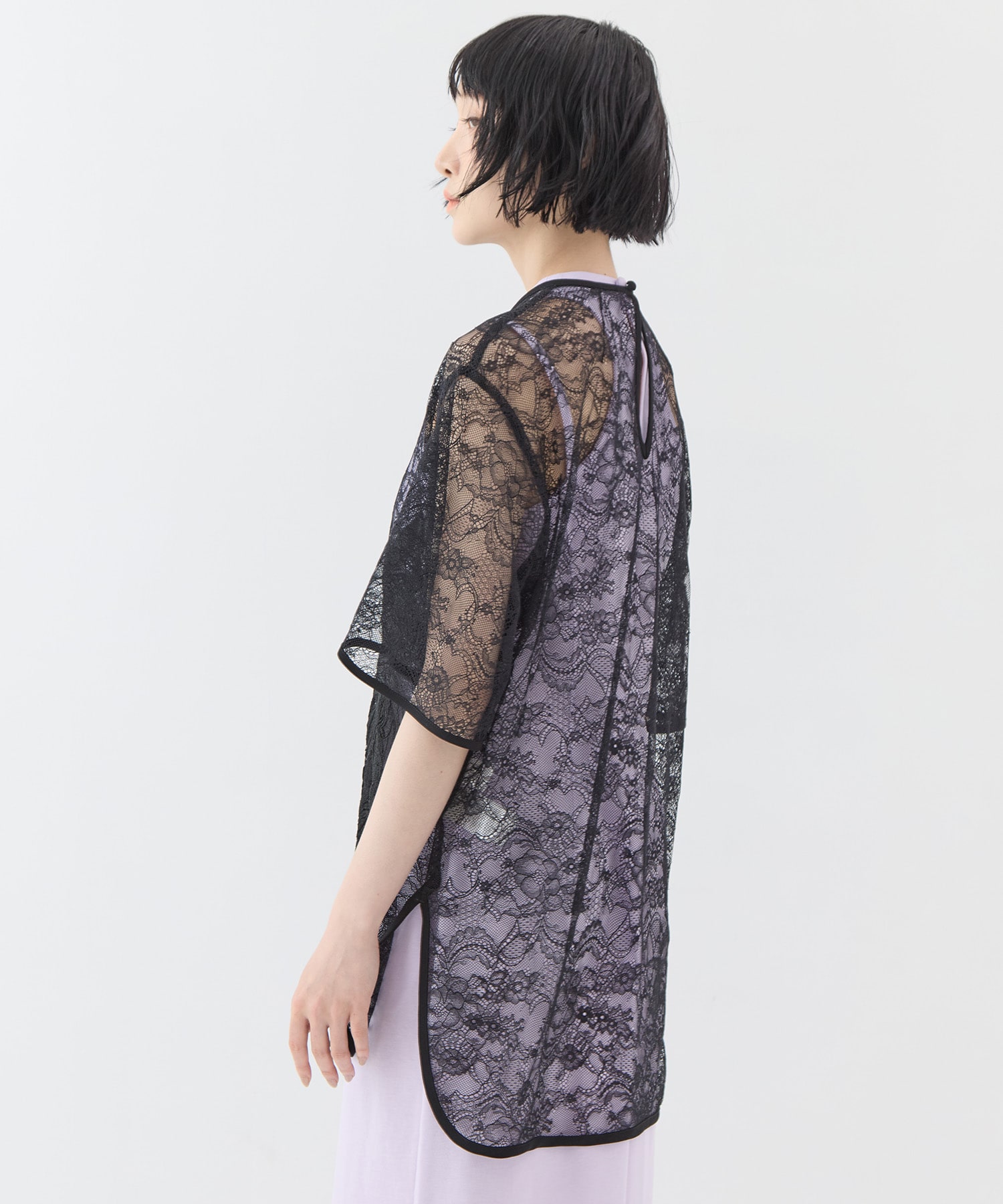 Raschel Lace Embroidered Top Mame Kurogouchi