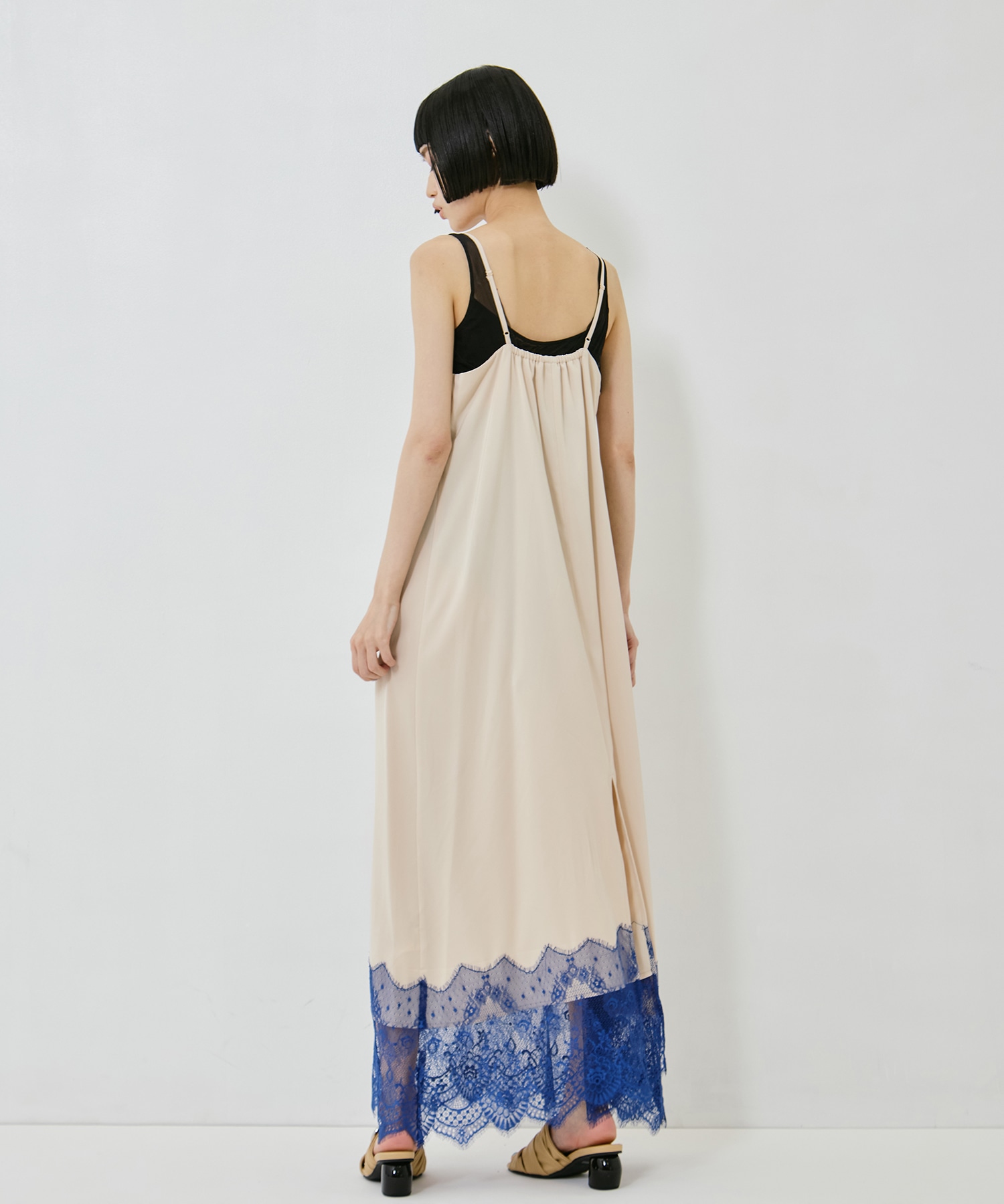 DOT FLOWER VEIL DRESS AMERI