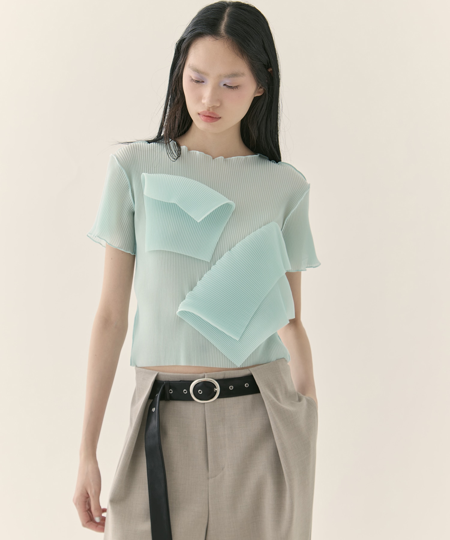 別注 SHEER SHORT SLEEVE TOP kotohayokozawa