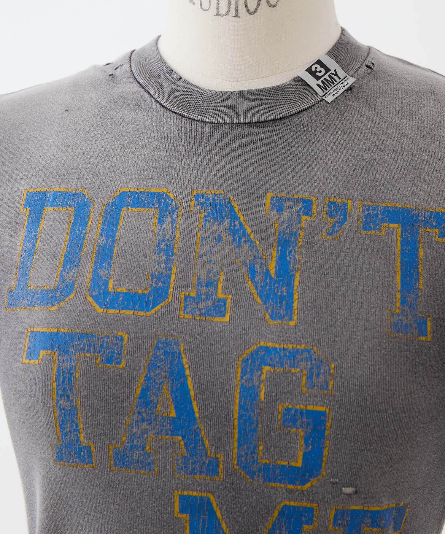 SUN FADED COLLAGE PRINT TEE Maison MIHARA YASUHIRO