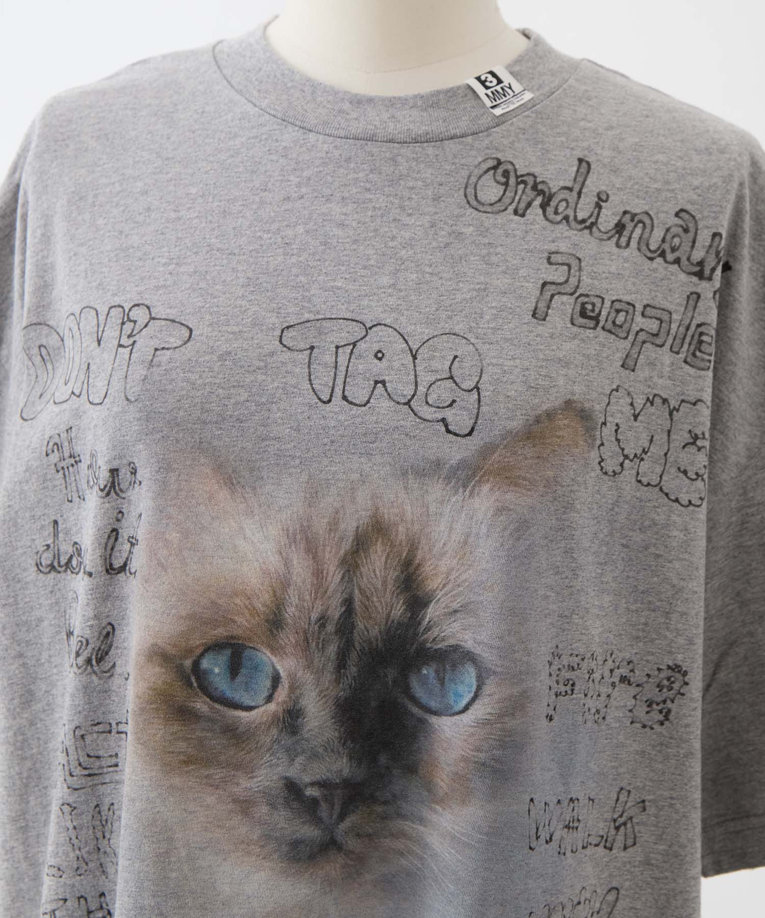 CAT PRINTED TEE Maison MIHARA YASUHIRO