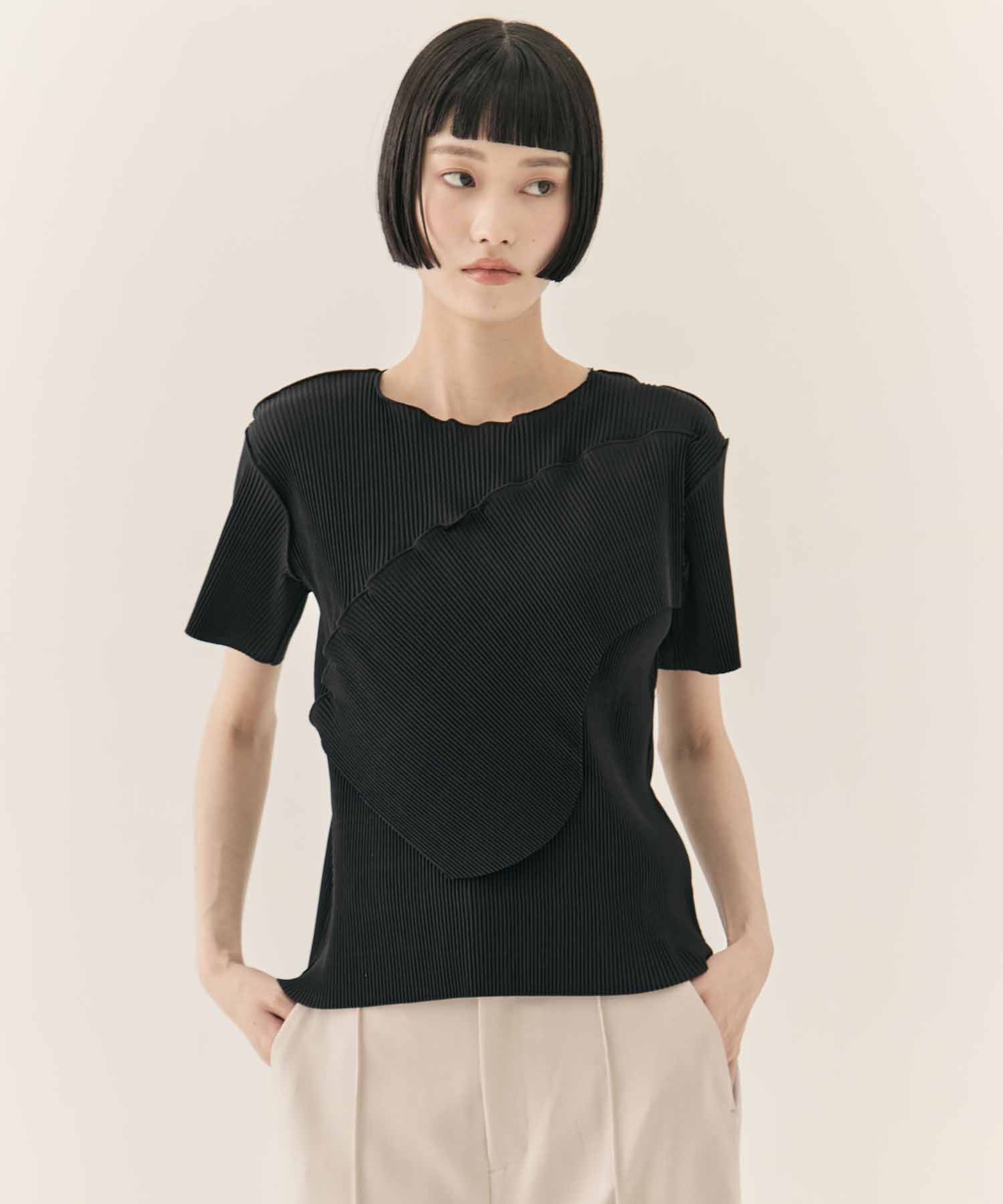 TODO WAVE TOP SHORT SLEEVE kotohayokozawa