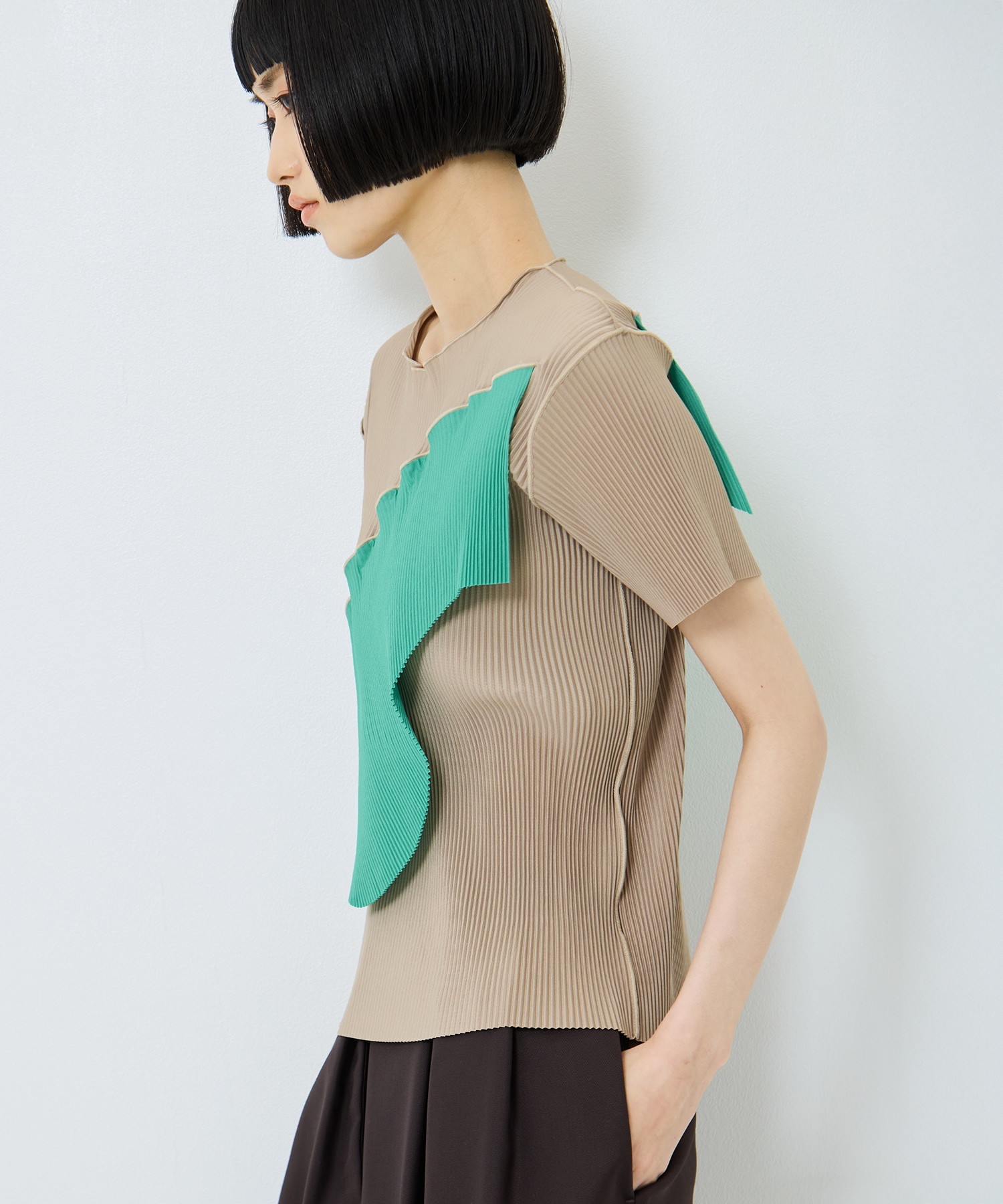 TODO WAVE TOP SHORT SLEEVE kotohayokozawa