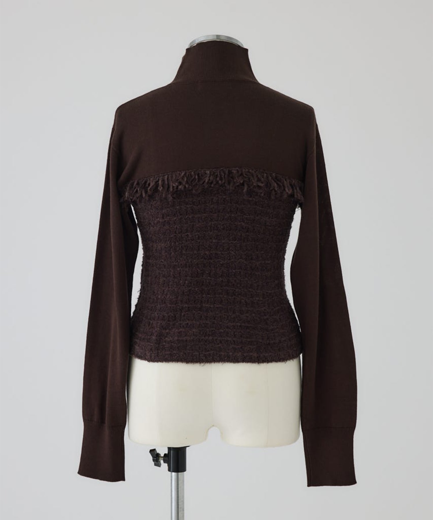 Tweed docking knit tops RIM.ARK