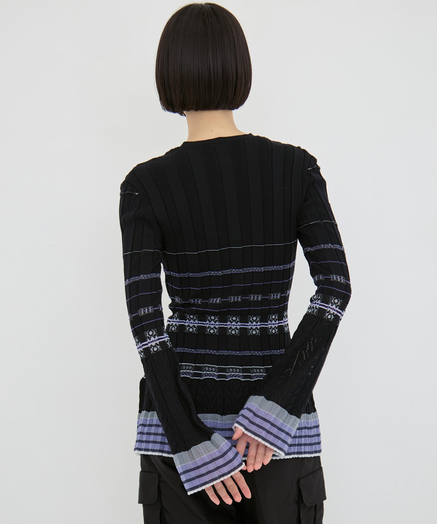 Lamp Shaped Knit Cardigan Mame Kurogouchi