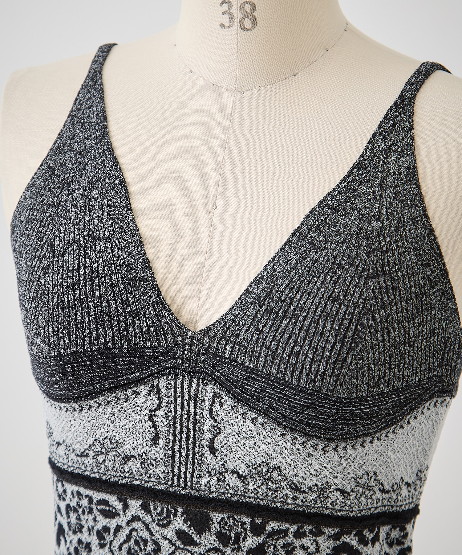 Floral Jacquard Knit Camisole Top Mame Kurogouchi