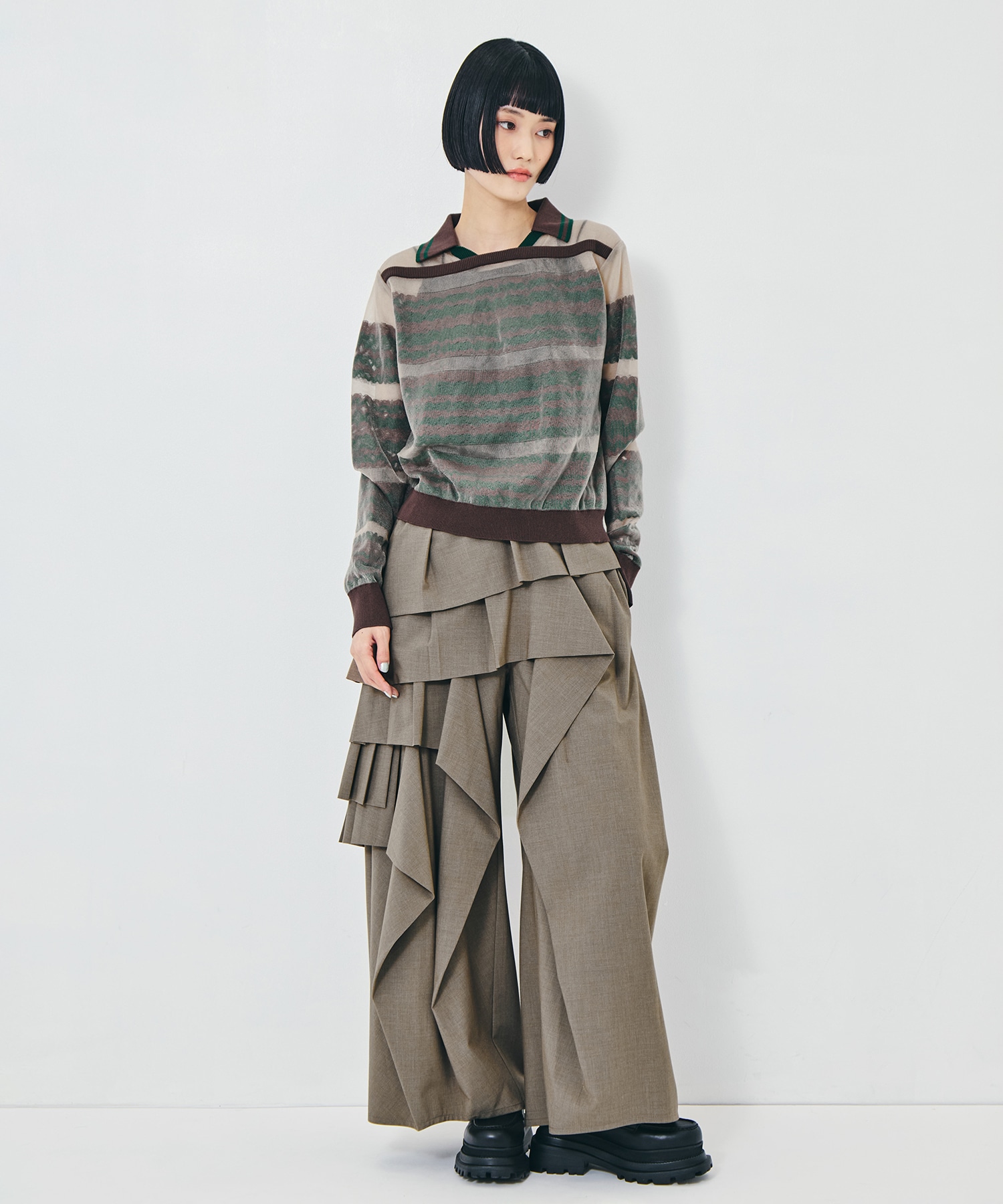 別注 RUFFLE PANTS TAAKK