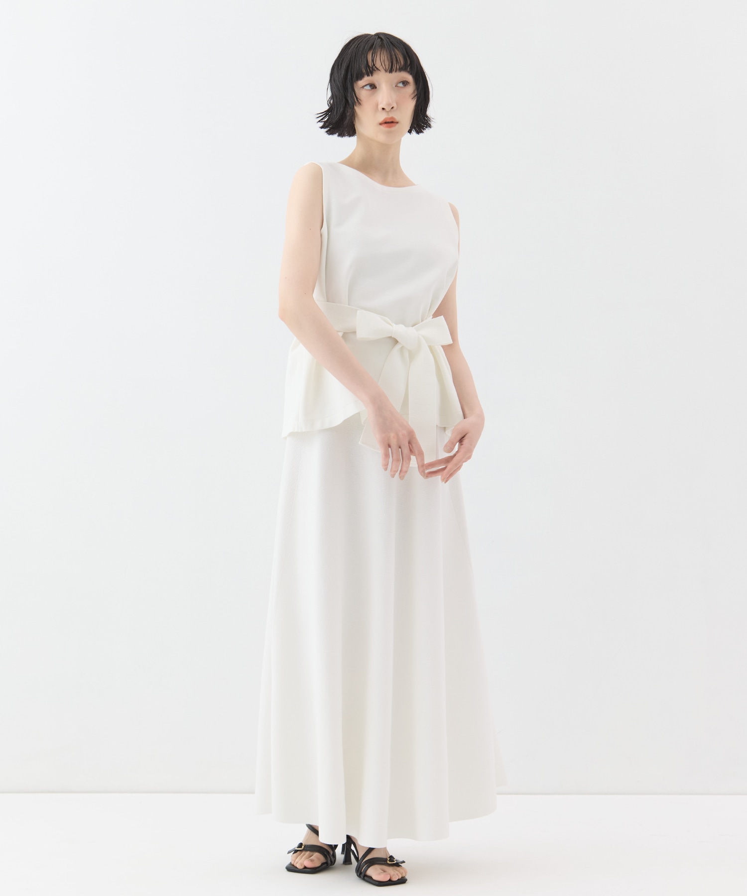 別注knit long flare skirt WRAPINKNOT