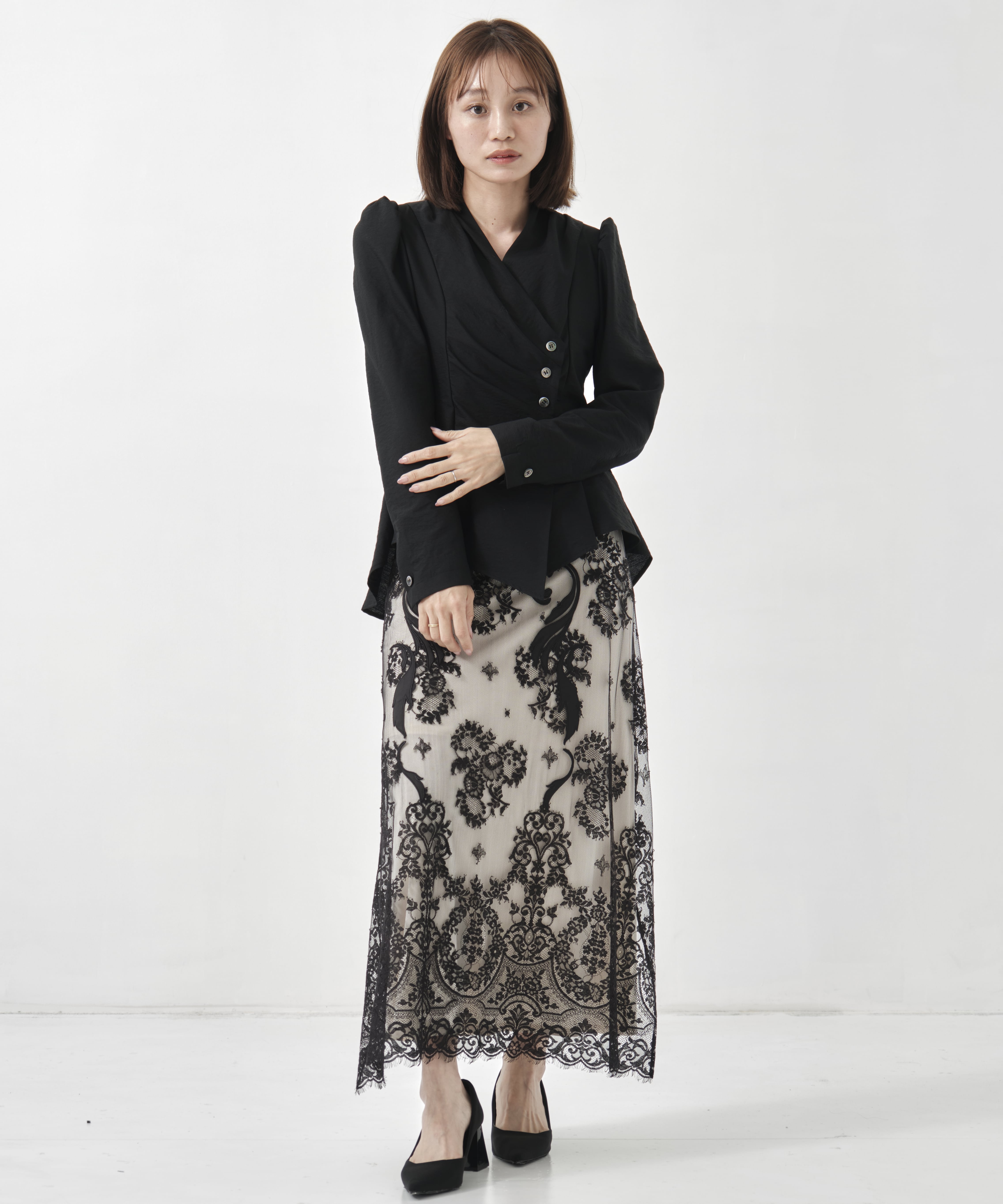 DRAPED WRAP JACKET FETICO