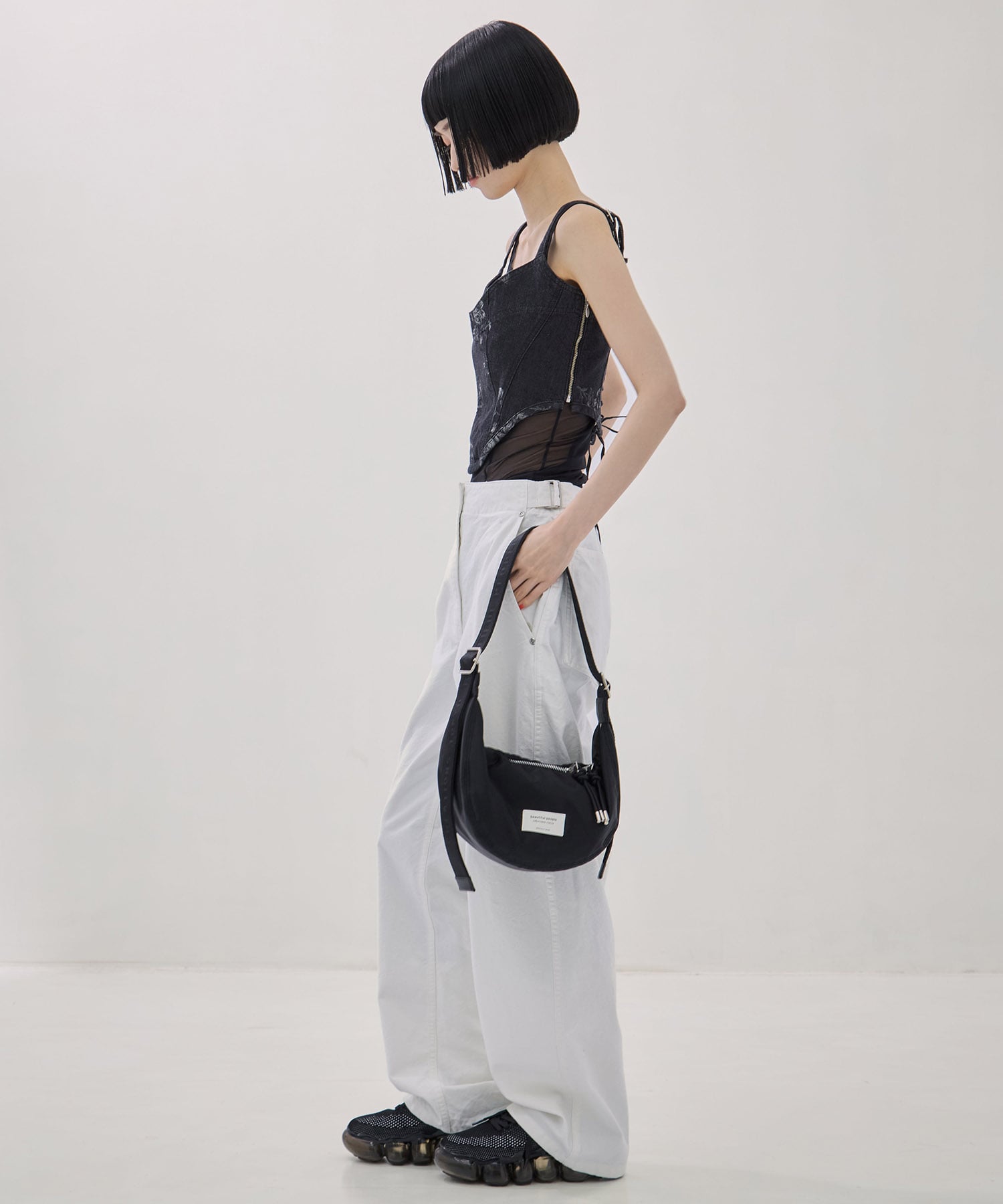 別注nylon moon shoulder bag beautiful people