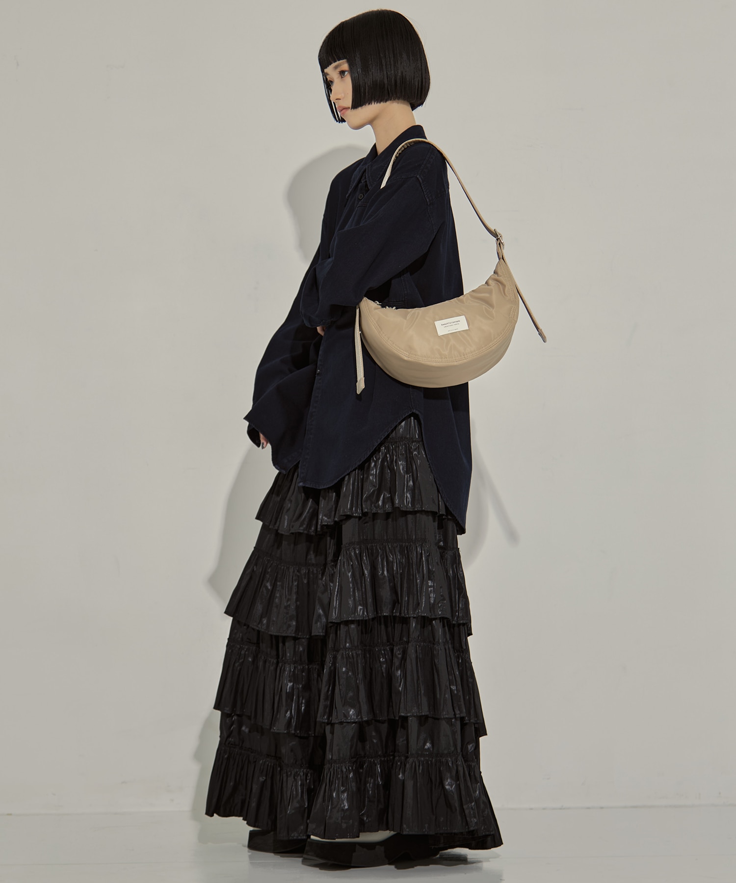 別注nylon moon shoulder bag beautiful people