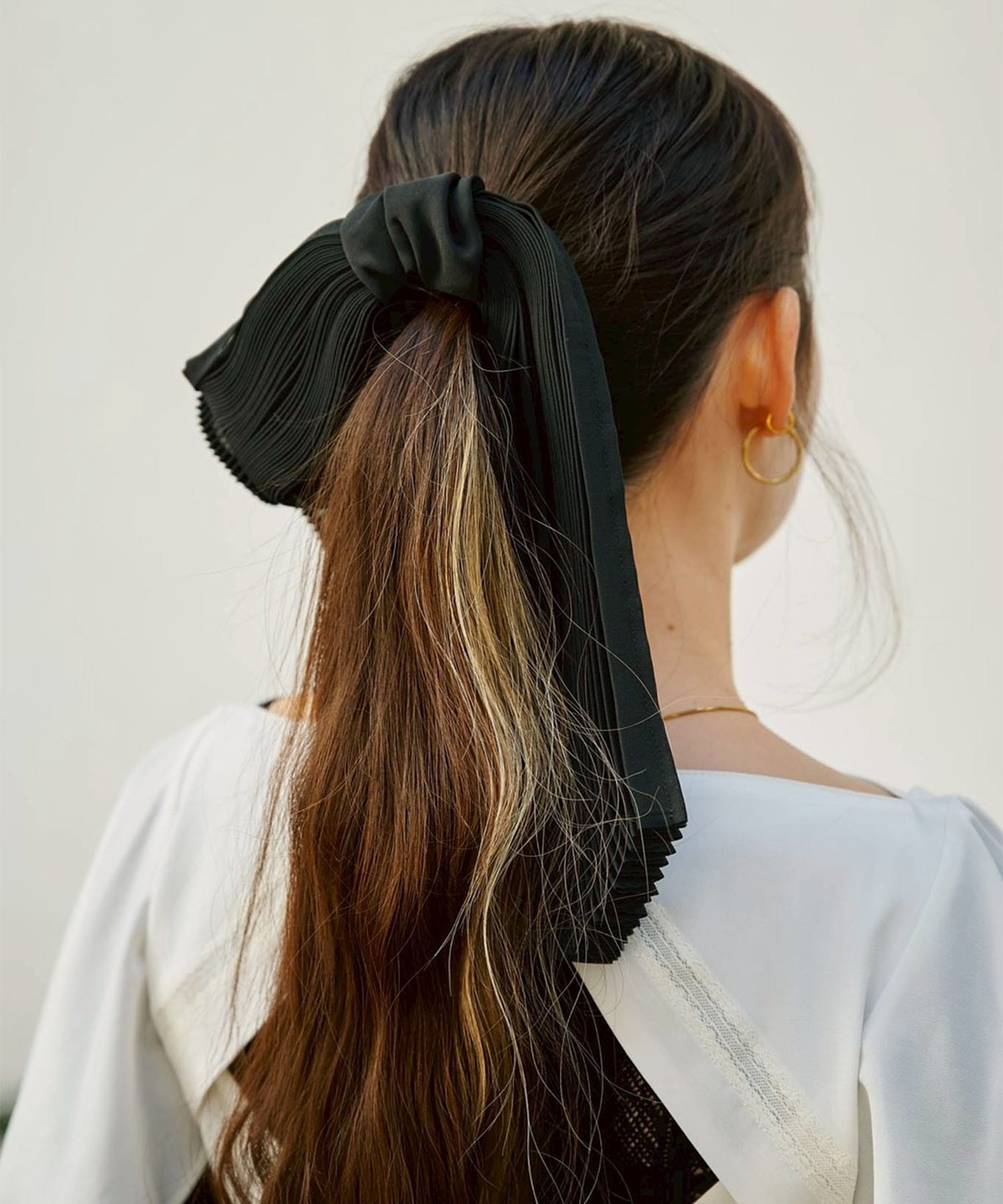 SHEER PLEATED BARRETTE FETICO