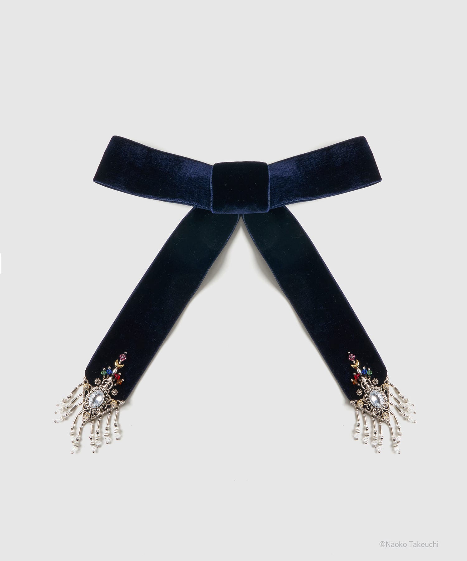 5 Sailor Guardians crystal silver tip velvet long ribbon tanakadaisuke
