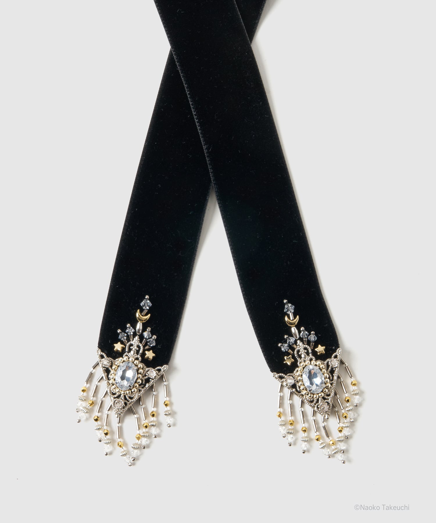 Sailor Moon crystal silver tip velvet long ribbon tanakadaisuke