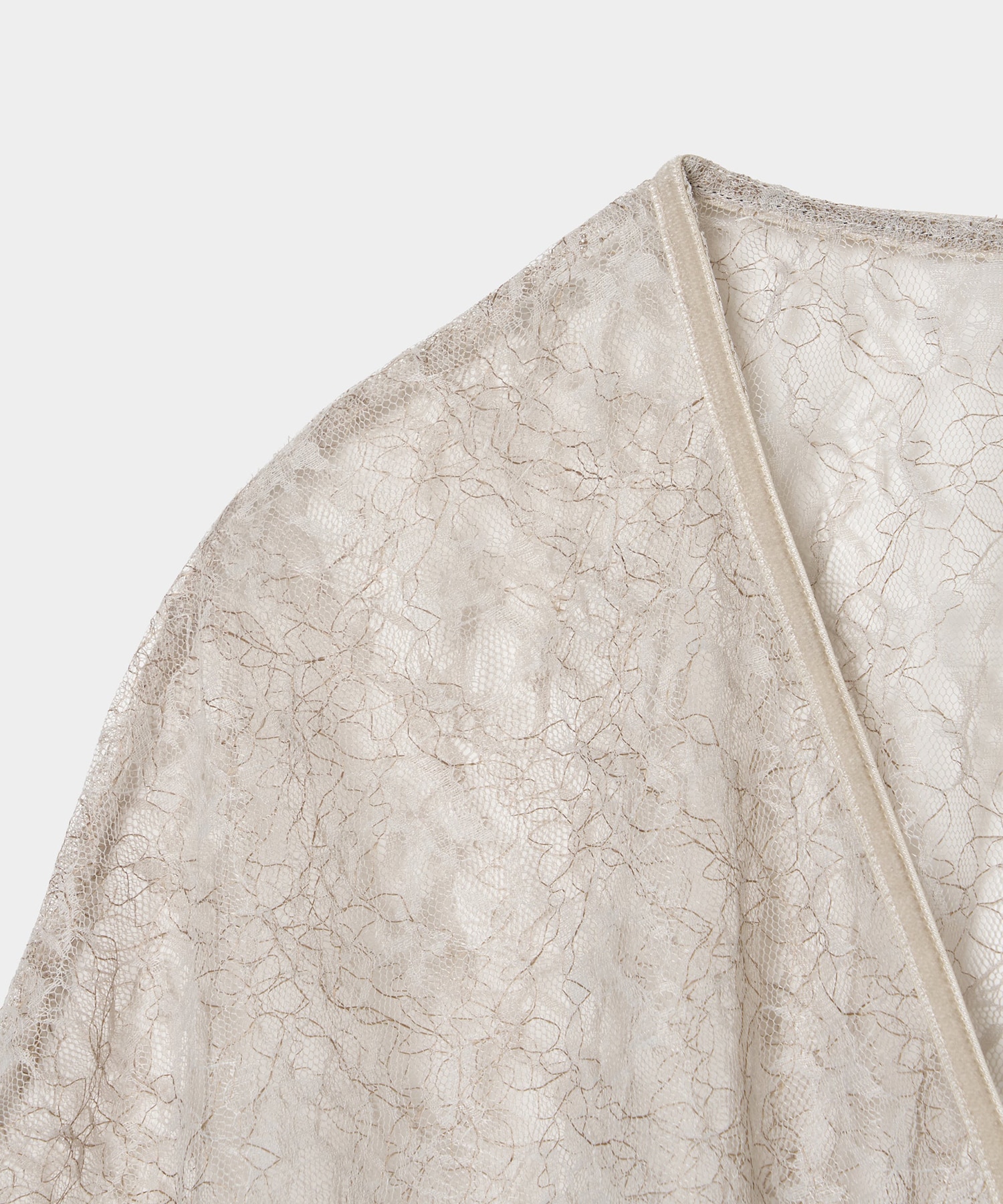 flower lace velvet ribbon cape tanakadaisuke