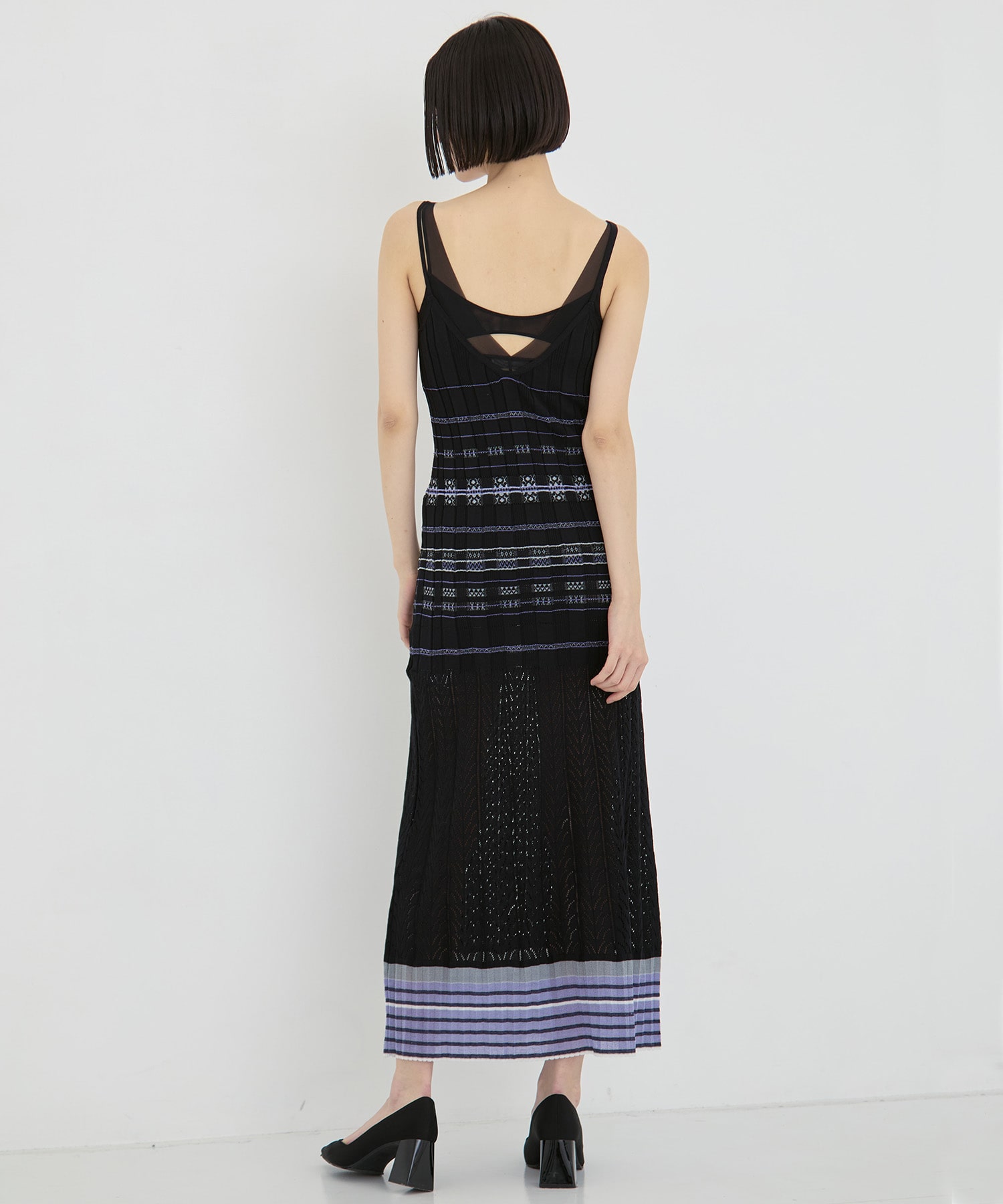 Lamp Shaped Knit Dress Mame Kurogouchi