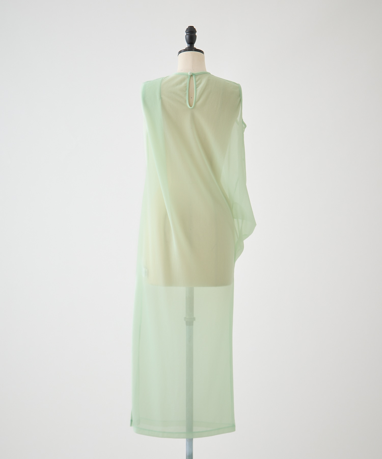 Draped Jersey Sheer Dress Mame Kurogouchi