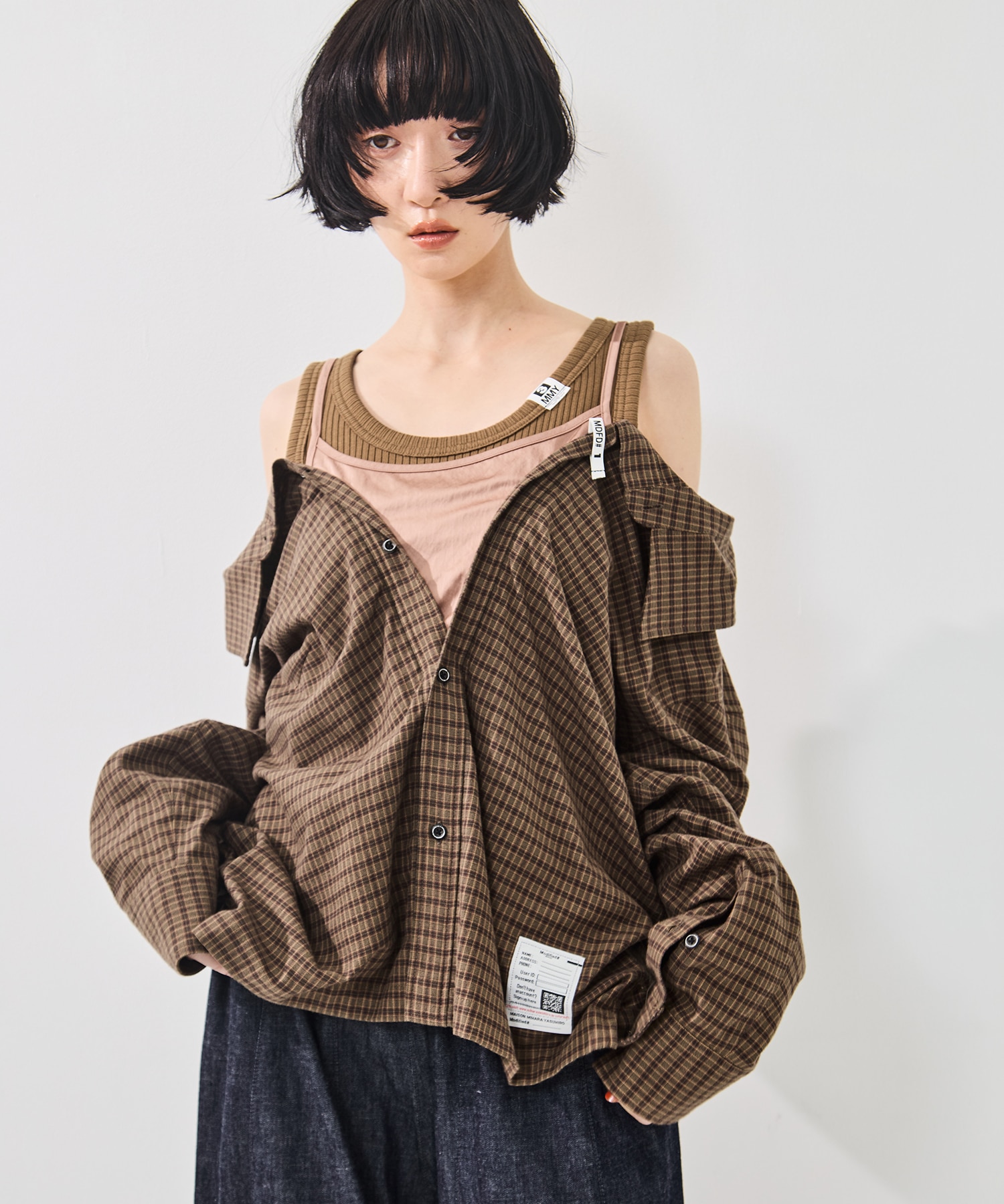 LAYERED STRIPE SHIRTS Maison MIHARA YASUHIRO