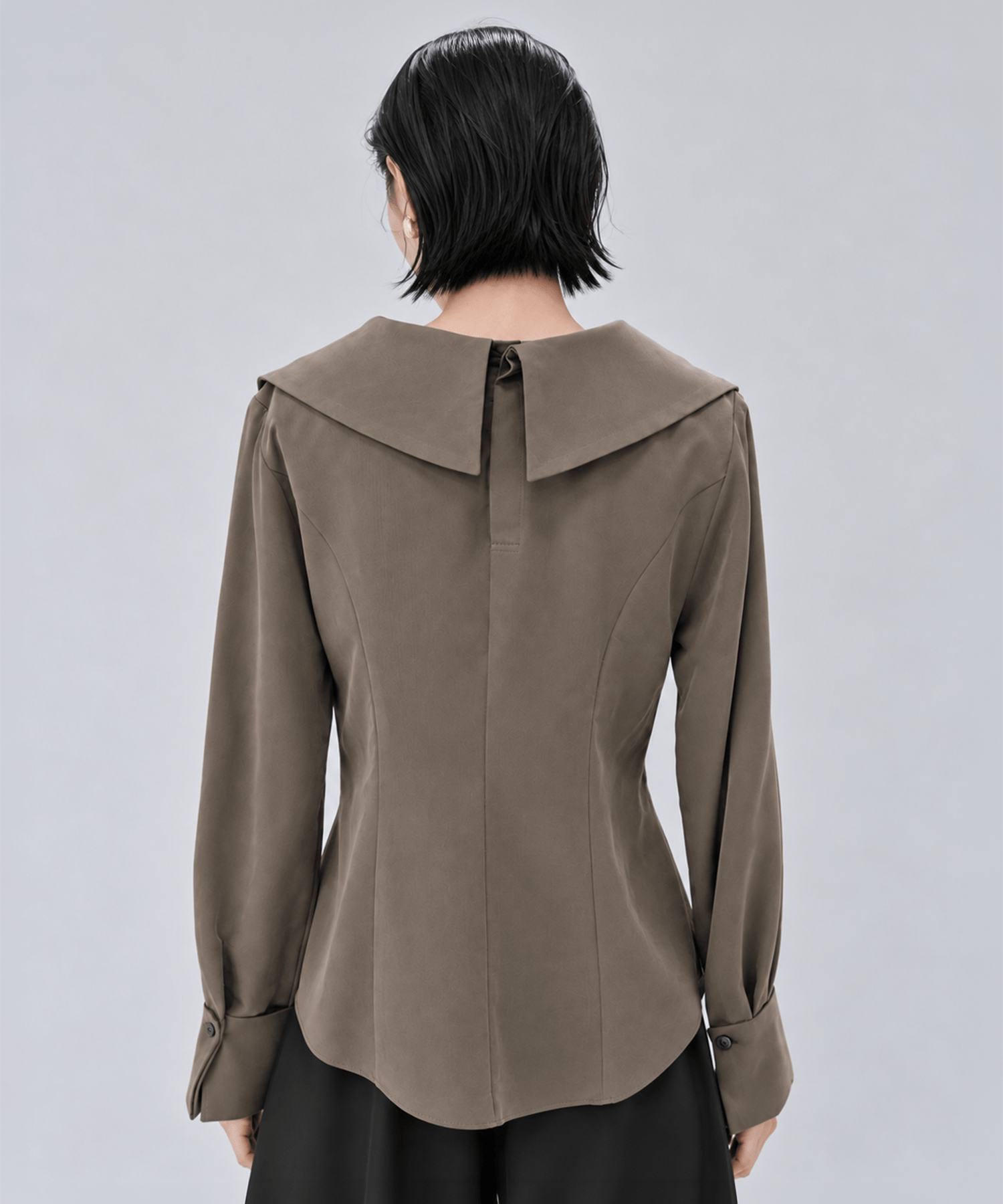 Fibril Scarf-Neck Blouse STUDIOUS
