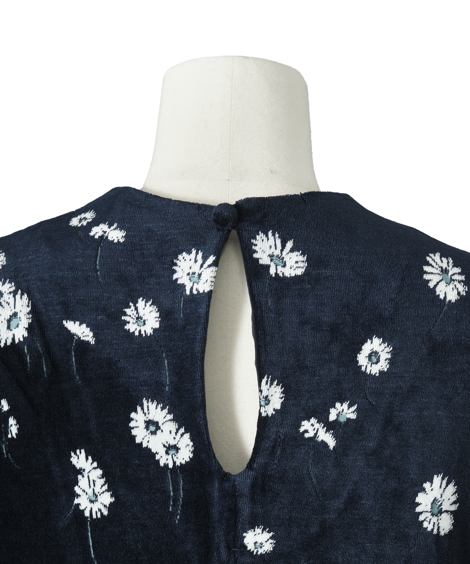 Velour Jersey Floral Dress Mame Kurogouchi