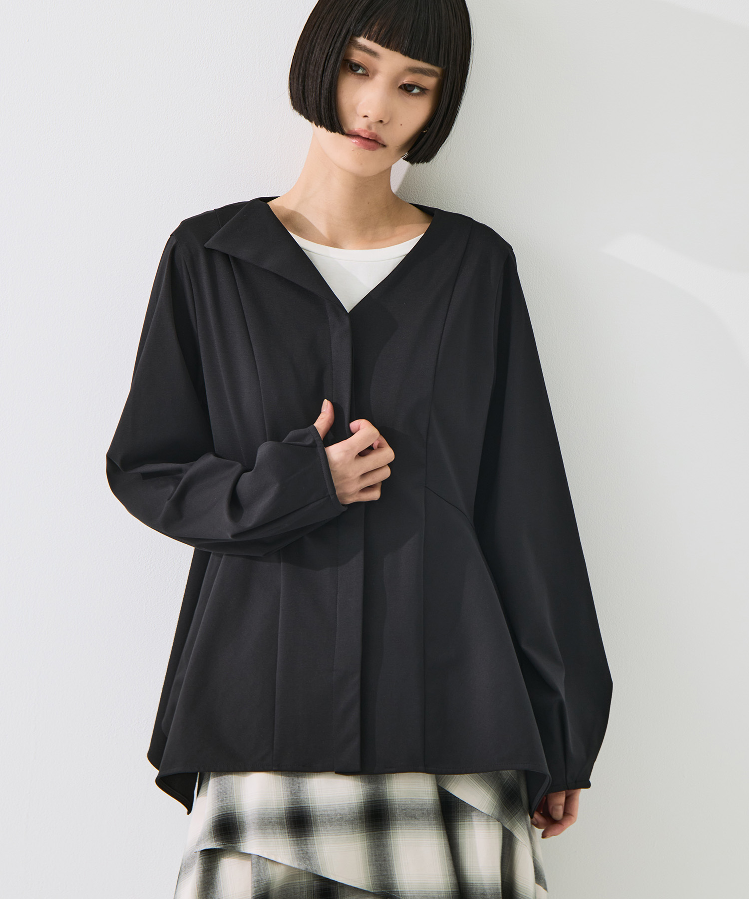Form Peplum Tops STUDIOUS