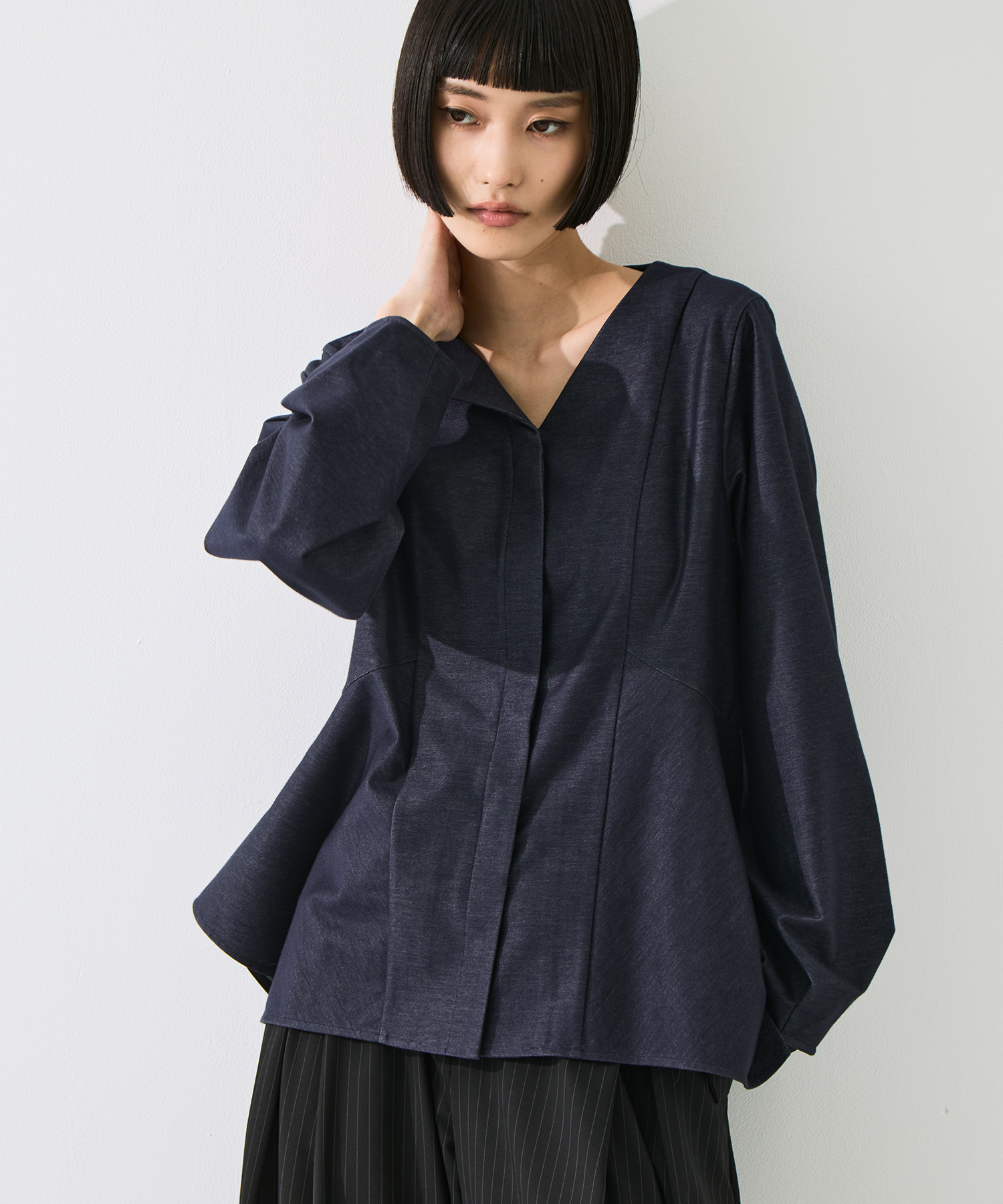 Form Peplum Tops STUDIOUS