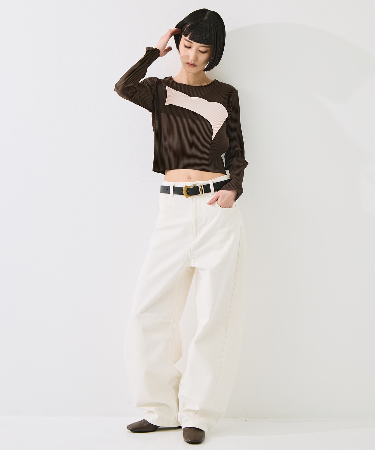 todo TINY WAVE TOP *LONG SLEEVE kotohayokozawa