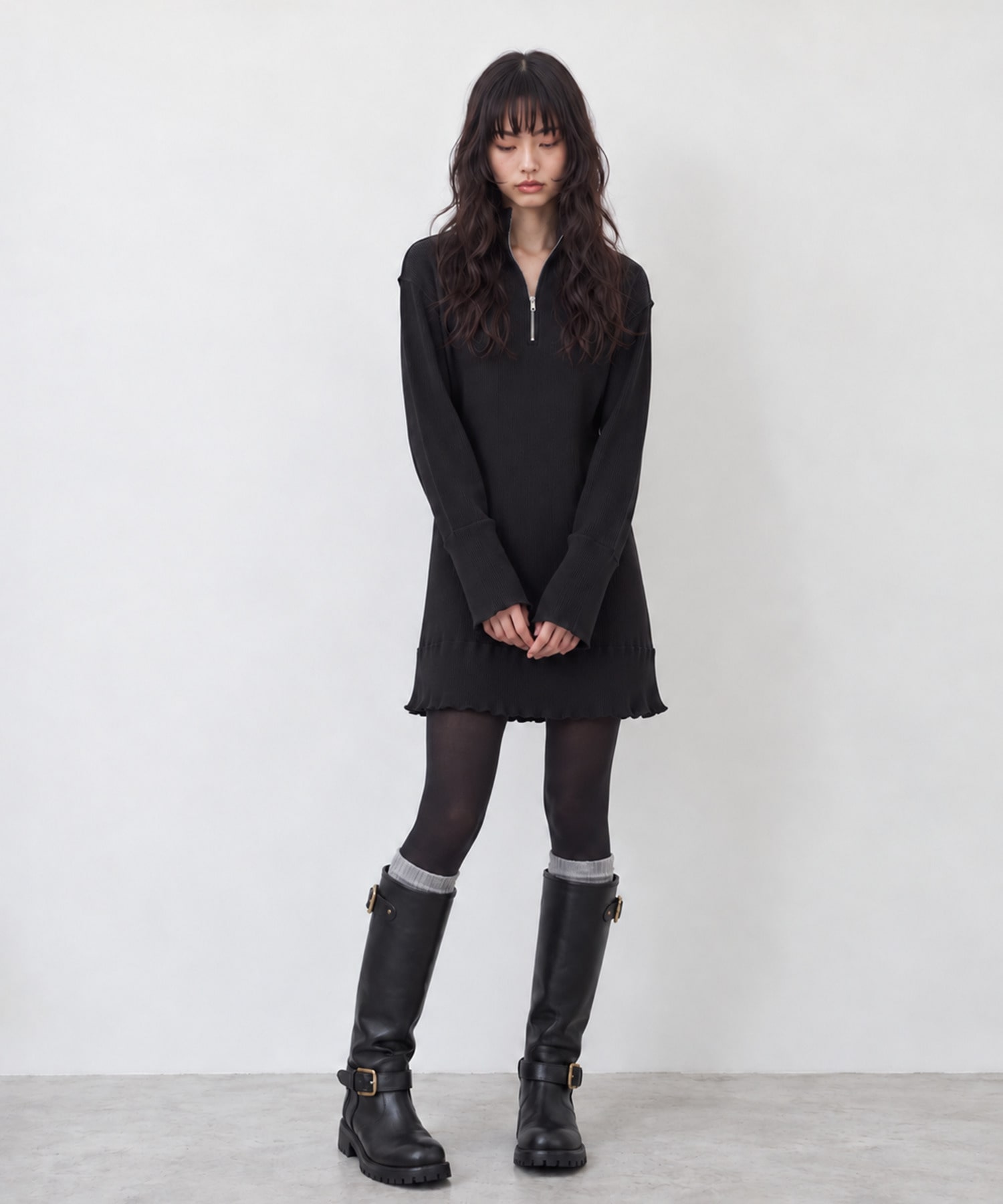 別注 CRISP ZIP MINI ONE PIECE kotohayokozawa