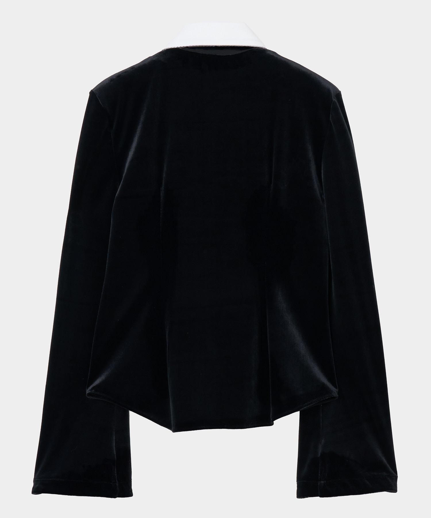 china button velour cardigan tanakadaisuke