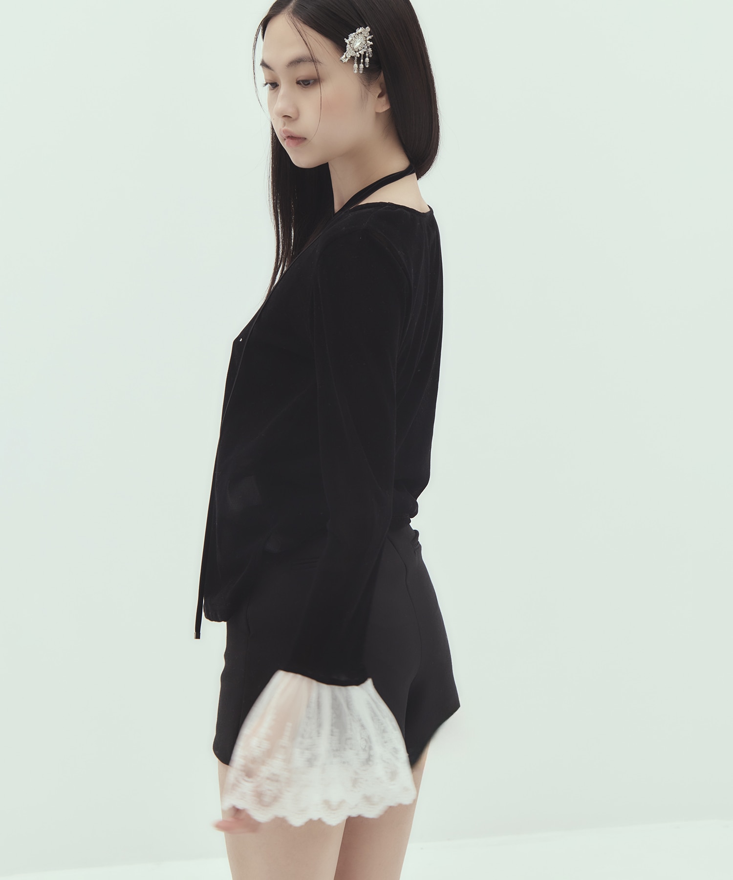 別注 flocky tulle pullover tanakadaisuke