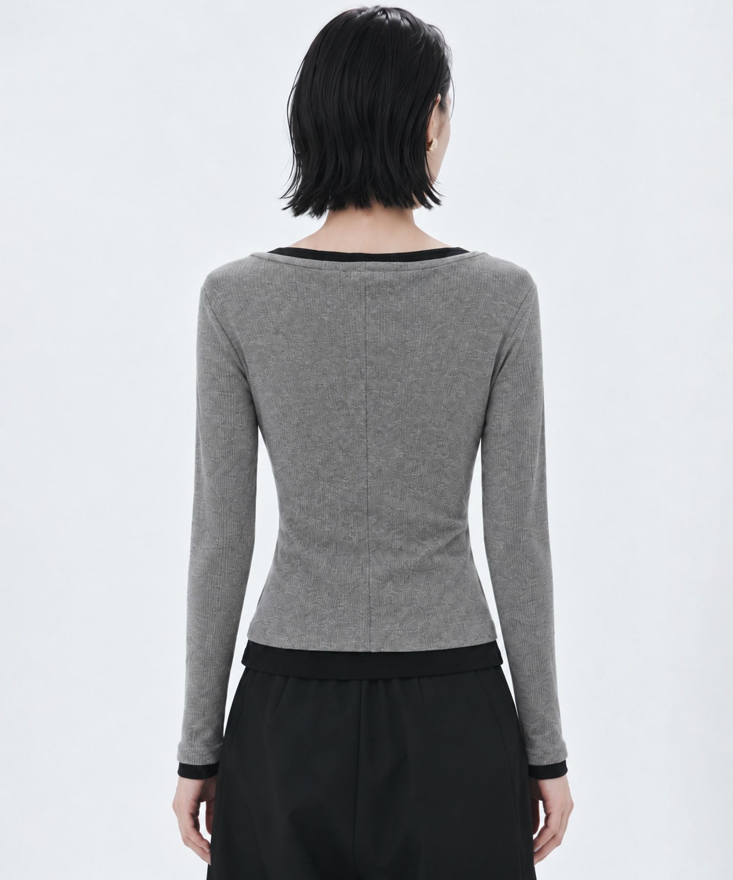 2Piece Layered Rib Top STUDIOUS