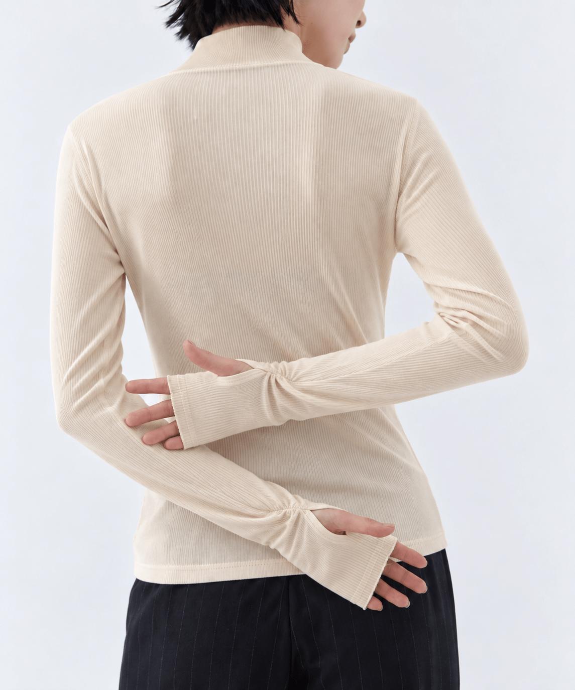 Wool Rib Highneck Top STUDIOUS