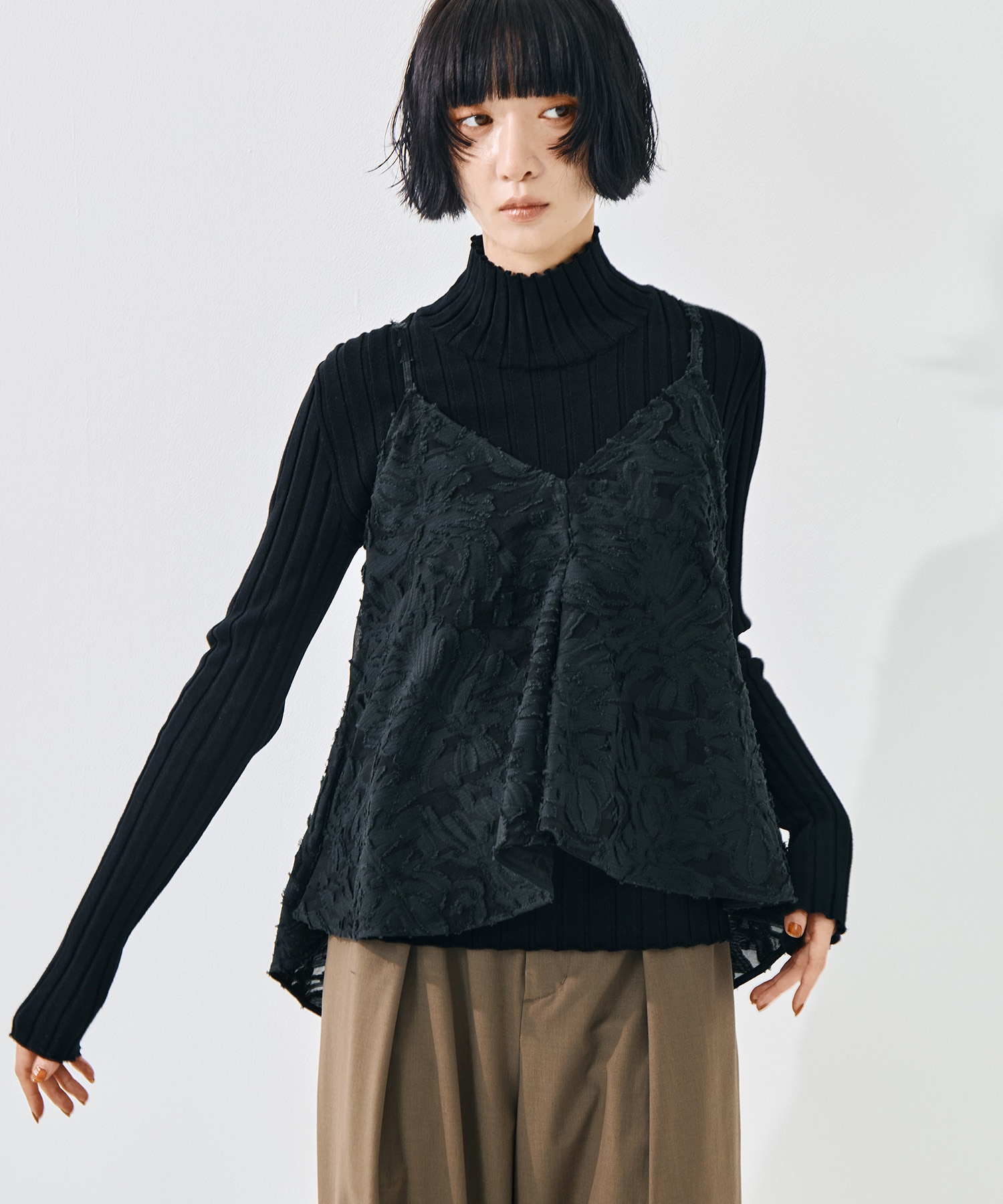 別注 立体ジャガードCAMISOLE TAAKK