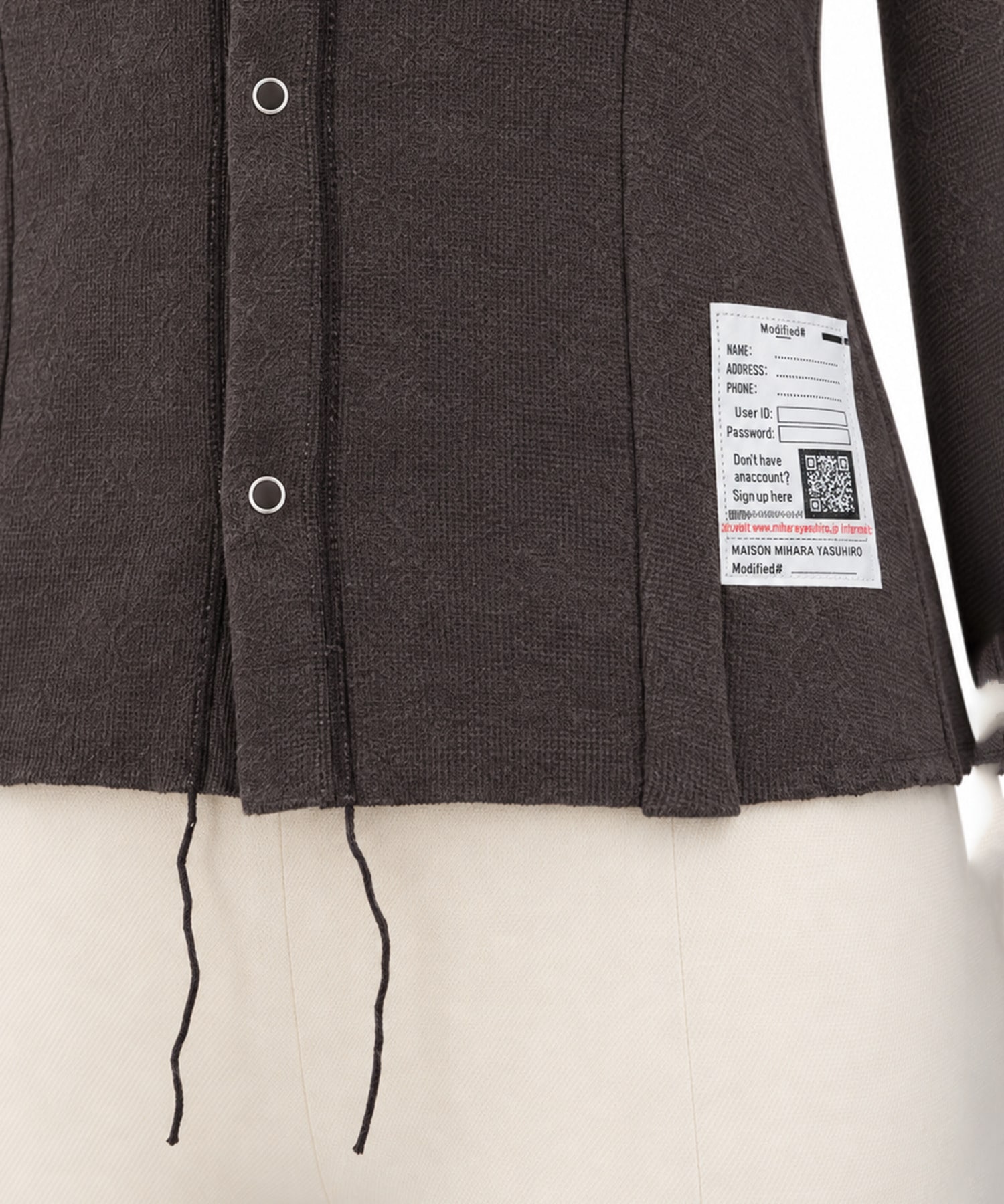 Inside-Out Knit Cardigan Maison MIHARA YASUHIRO