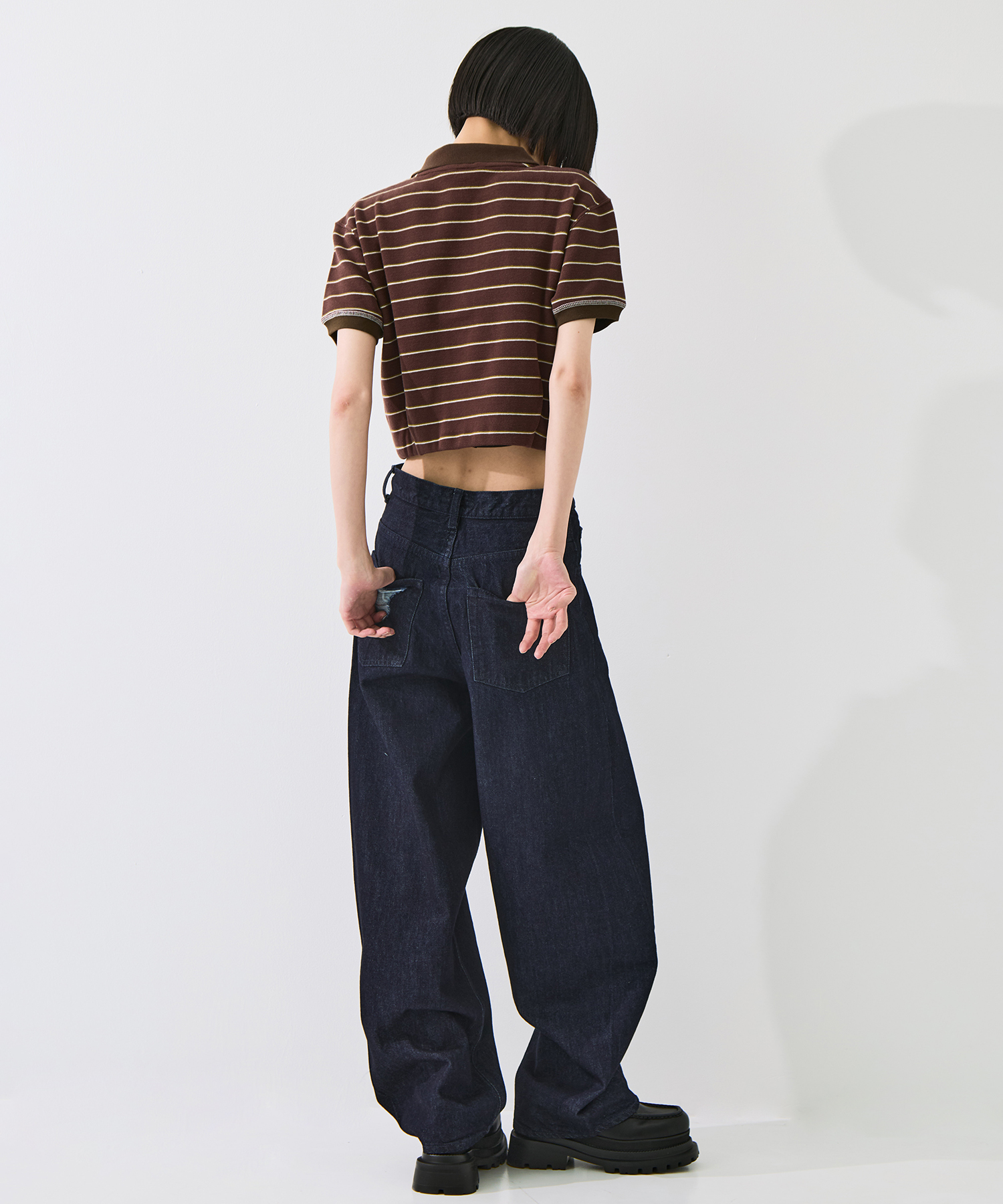 Damaged Barrel Leg Jeans STUDIOUS