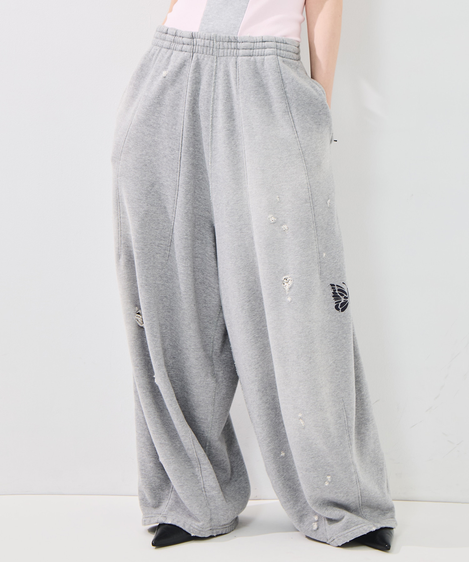 Deconstructed H.D Sweat Pants Needles